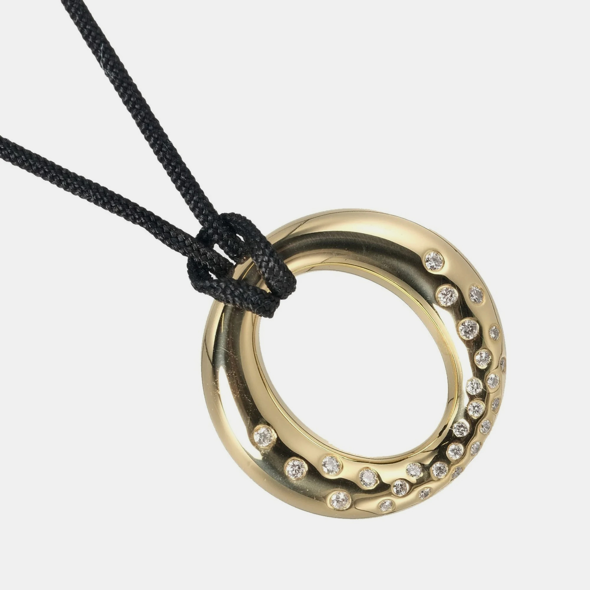 Tiffany & Co. Elsa Peretti Sevillana 18K Yellow Gold Diamond Necklace