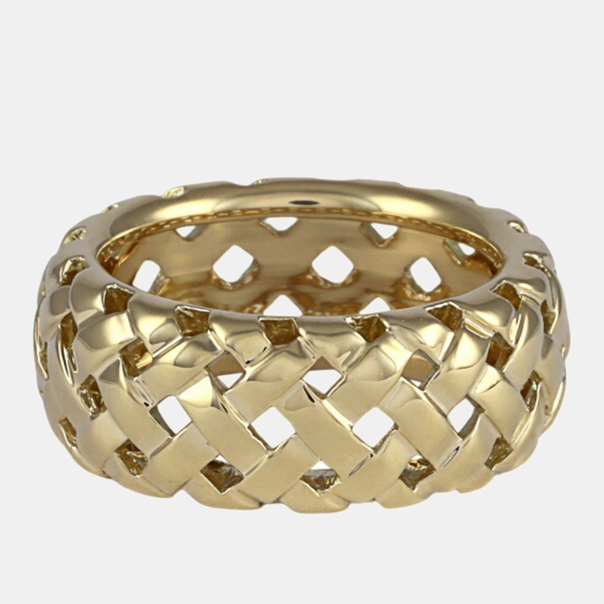 Tiffany & Co. 18K Yellow Gold Somerset Band Ring EU 53
