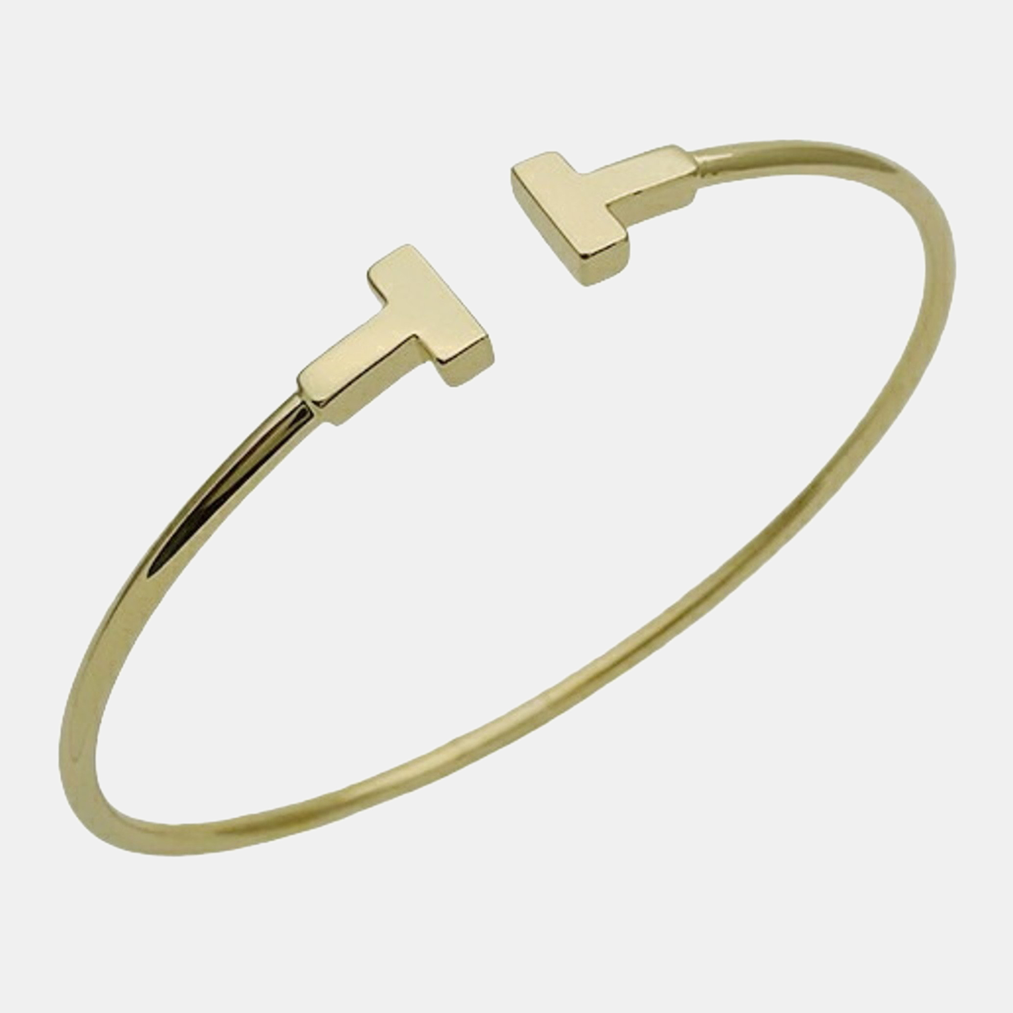 Tiffany & Co. 18K Yellow Gold Narrow Wire Bangle Bracelet