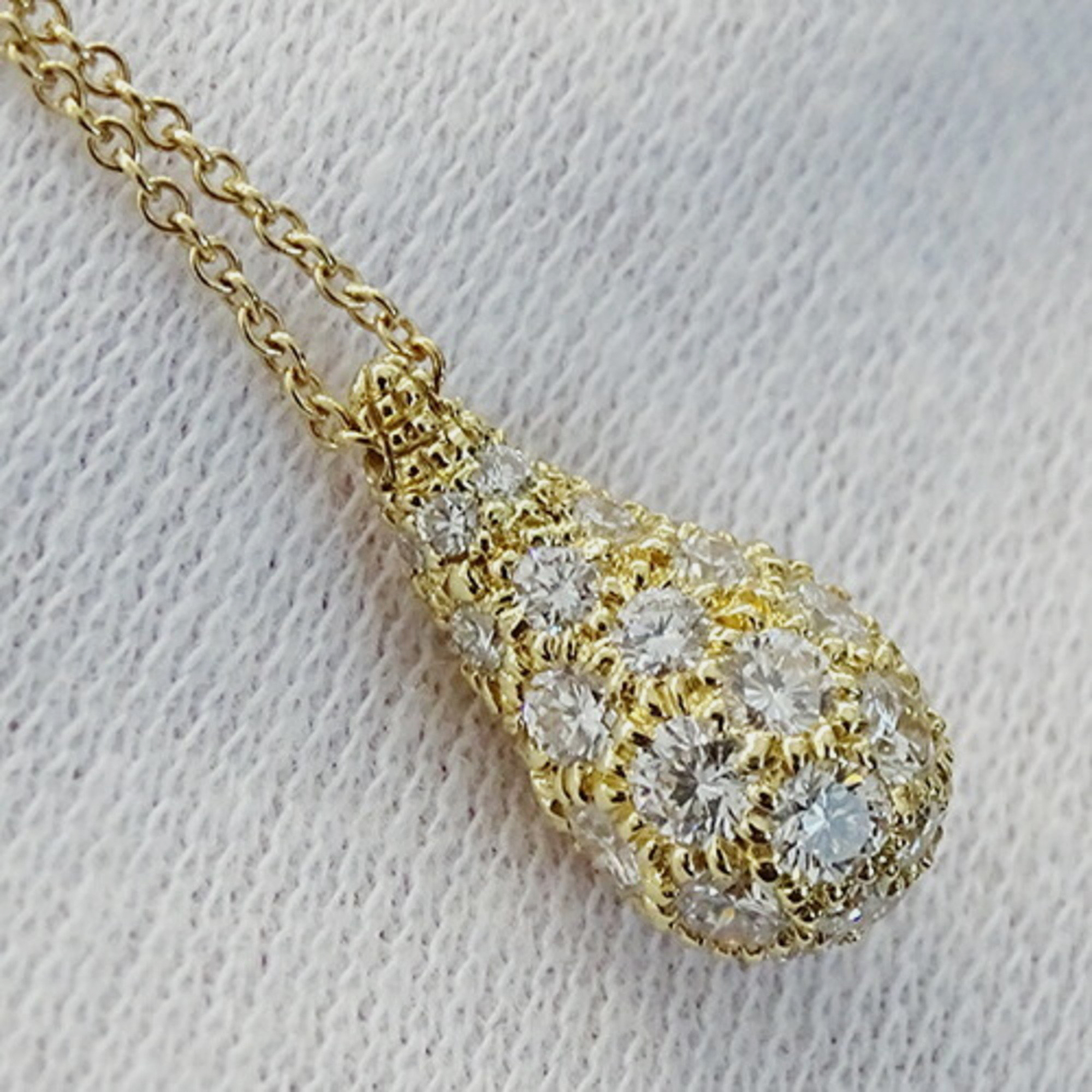 Tiffany & Co. Elsa Peretti 18K Yellow Gold Diamond Necklace
