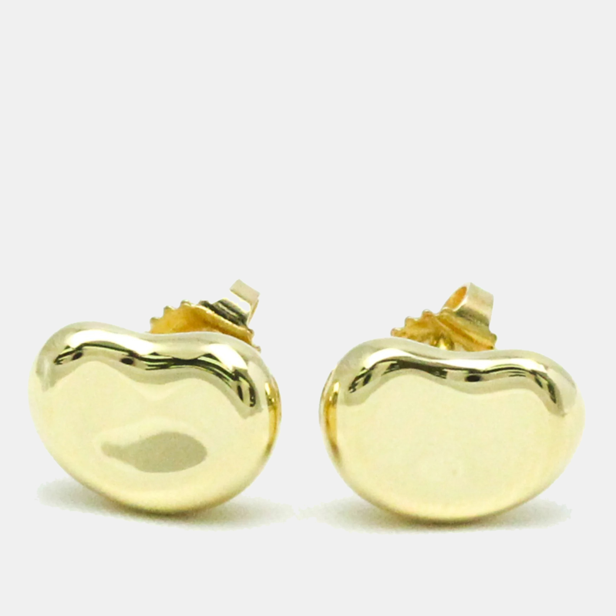 Tiffany & Co. 18K Yellow Gold Bean Stud Earrings