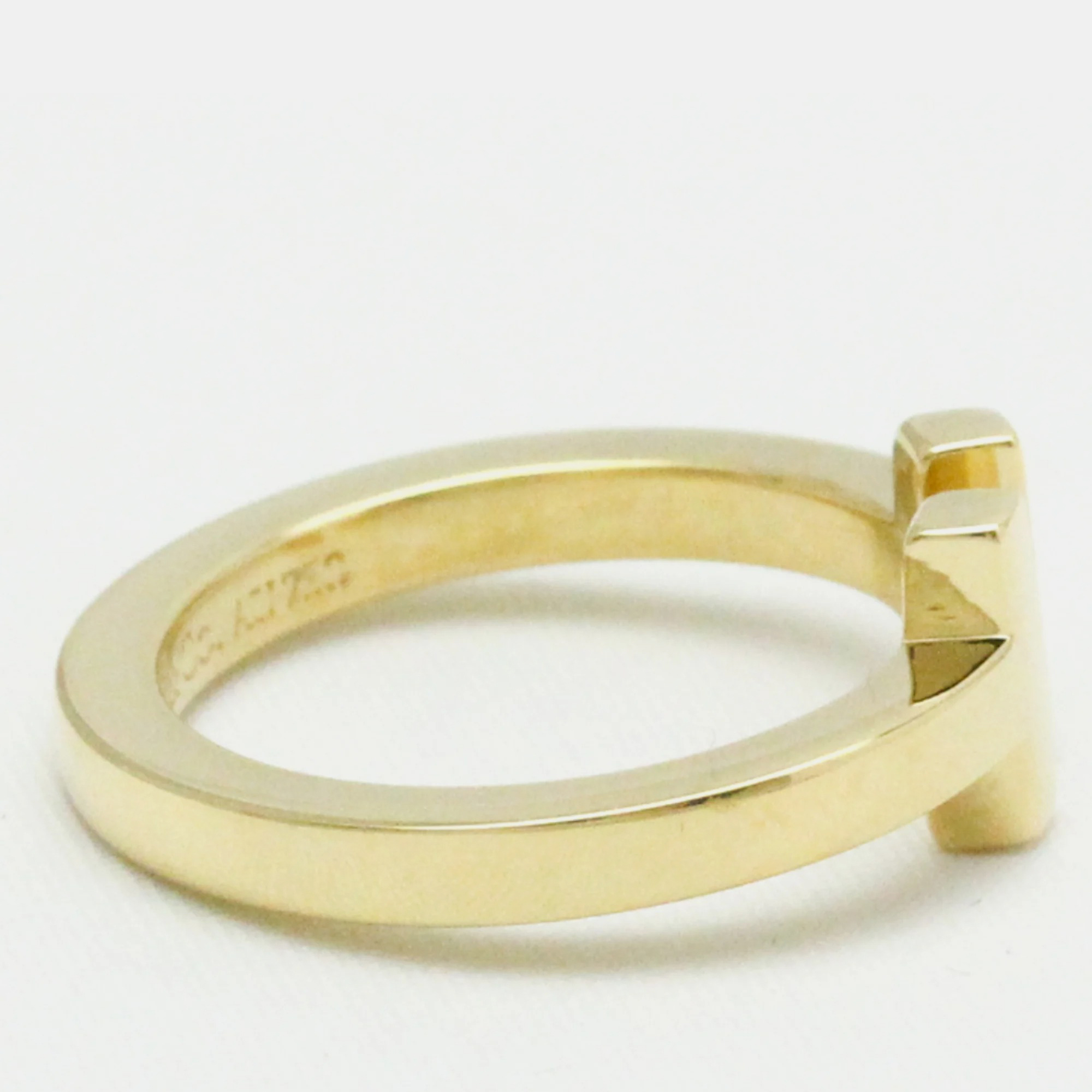 Tiffany & Co. Tiffany T Square 18K Yellow Gold Ring EU 52