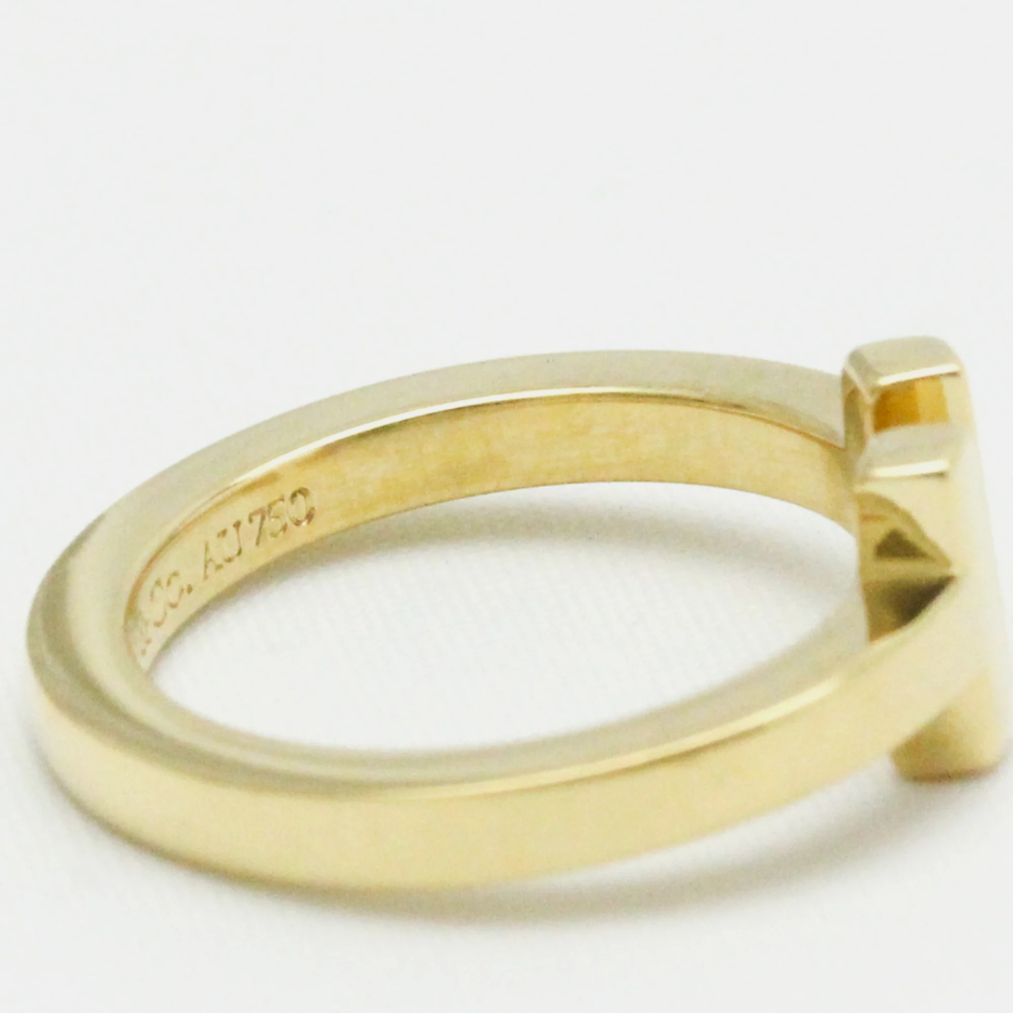 Tiffany & Co. Tiffany T Square 18K Yellow Gold Ring EU 52