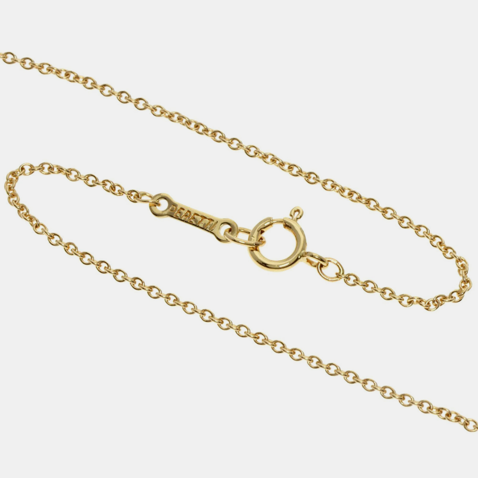 Tiffany & Co. Elsa Peretti Leaf 18K Yellow Gold Necklace