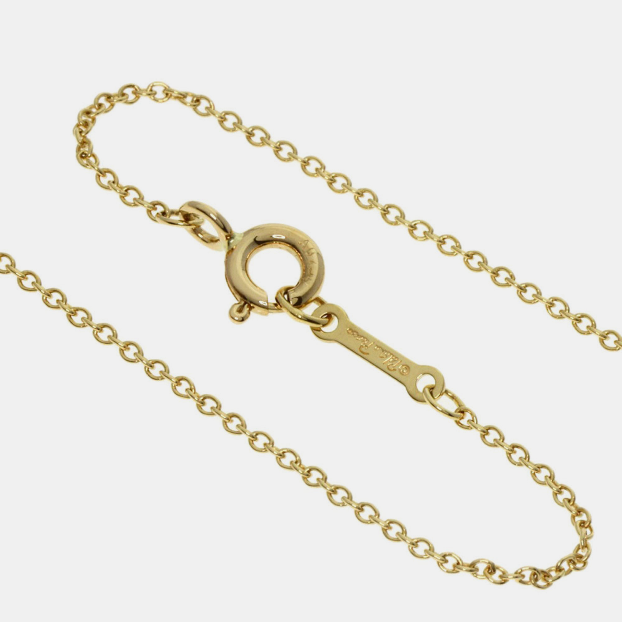 Tiffany & Co. 18K Yellow Gold And Diamond Paloma Picasso Loving Heart Pendant Necklace
