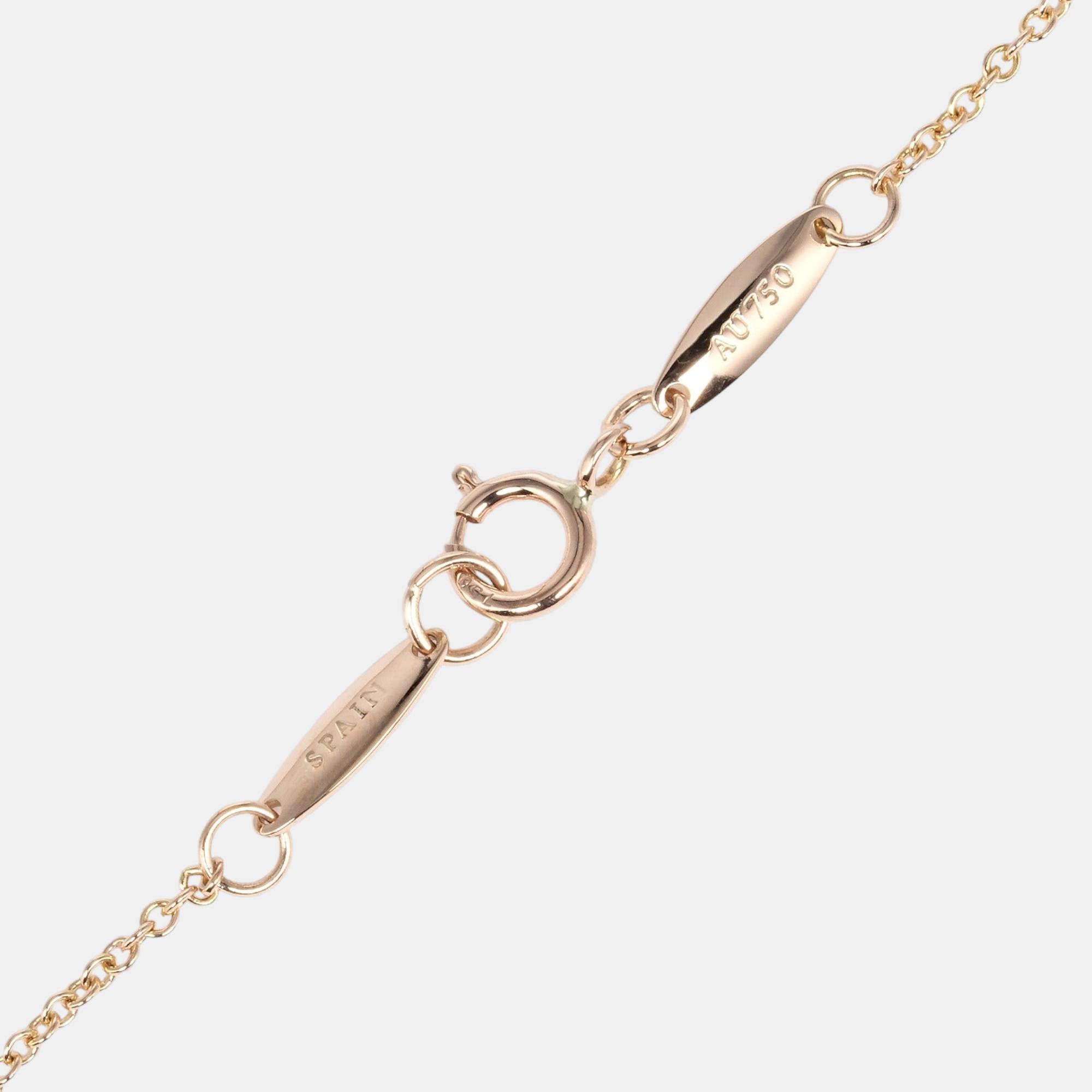 Tiffany & Co. Elsa Peretti Diamonds By The Yard 18K Rose Gold Diamond Necklace