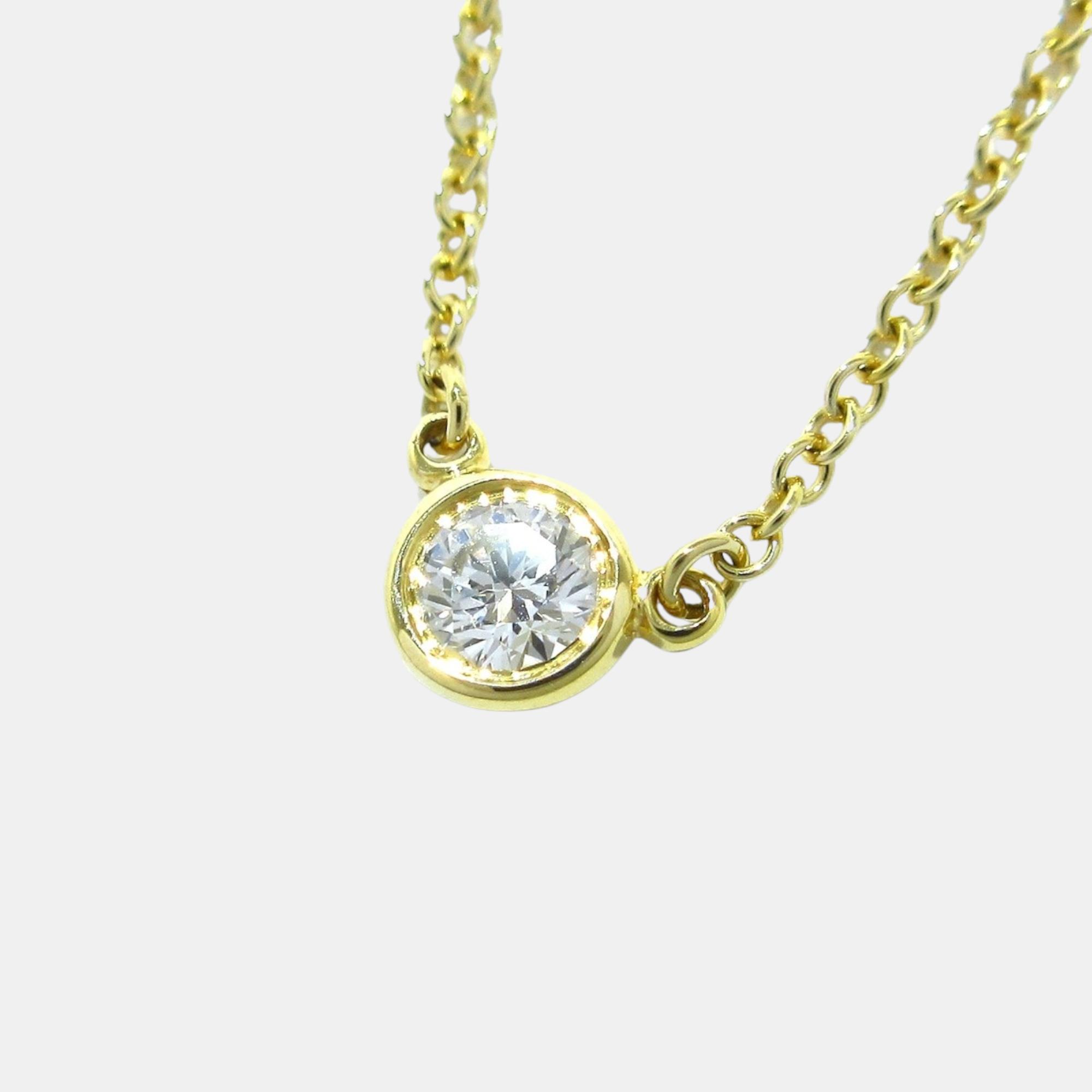 Tiffany & Co. Elsa Peretti Diamonds By The Yard 18K Yellow Gold Diamond Necklace