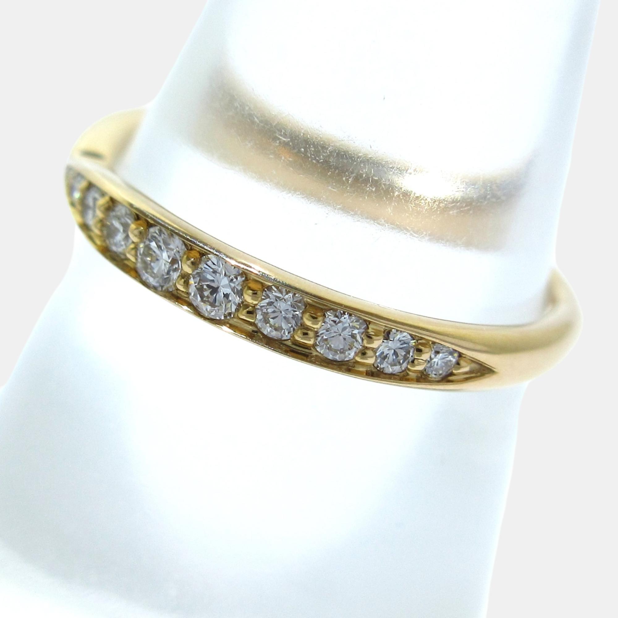 Tiffany & Co. Harmony 18K Rose Gold Diamond Ring EU 49