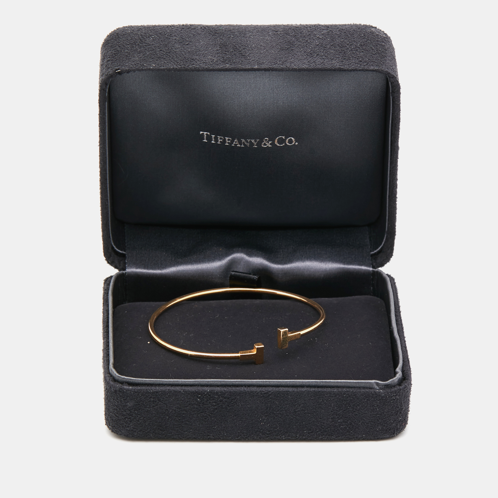 Tiffany & Co. Tiffany T Wire 18k Rose Gold Bracelet