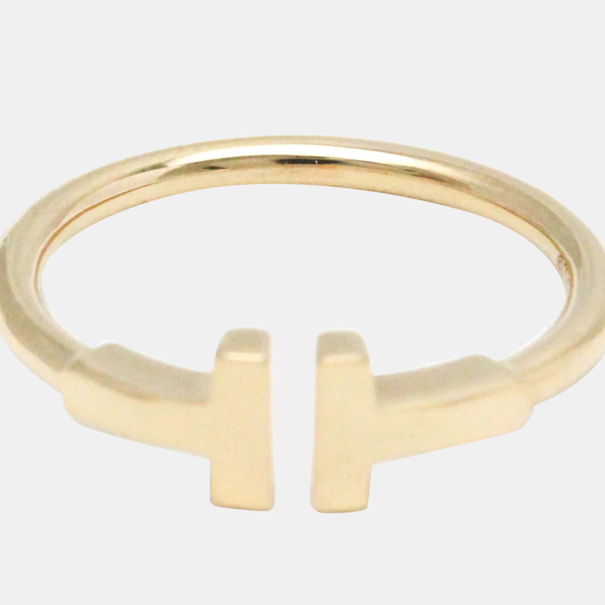 Tiffany & Co. 18K Rose Gold T Wire Band Ring EU 54.5