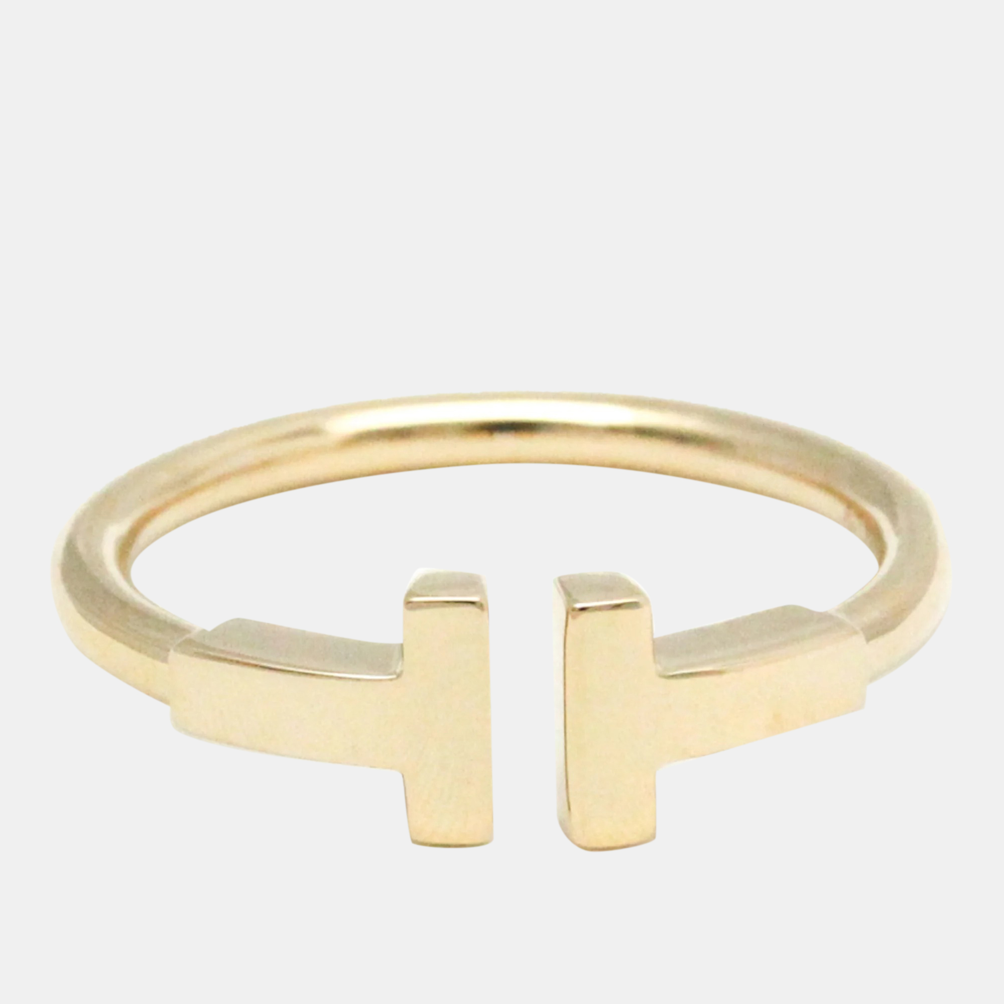 Tiffany & Co. 18K Rose Gold T Wire Band Ring EU 52