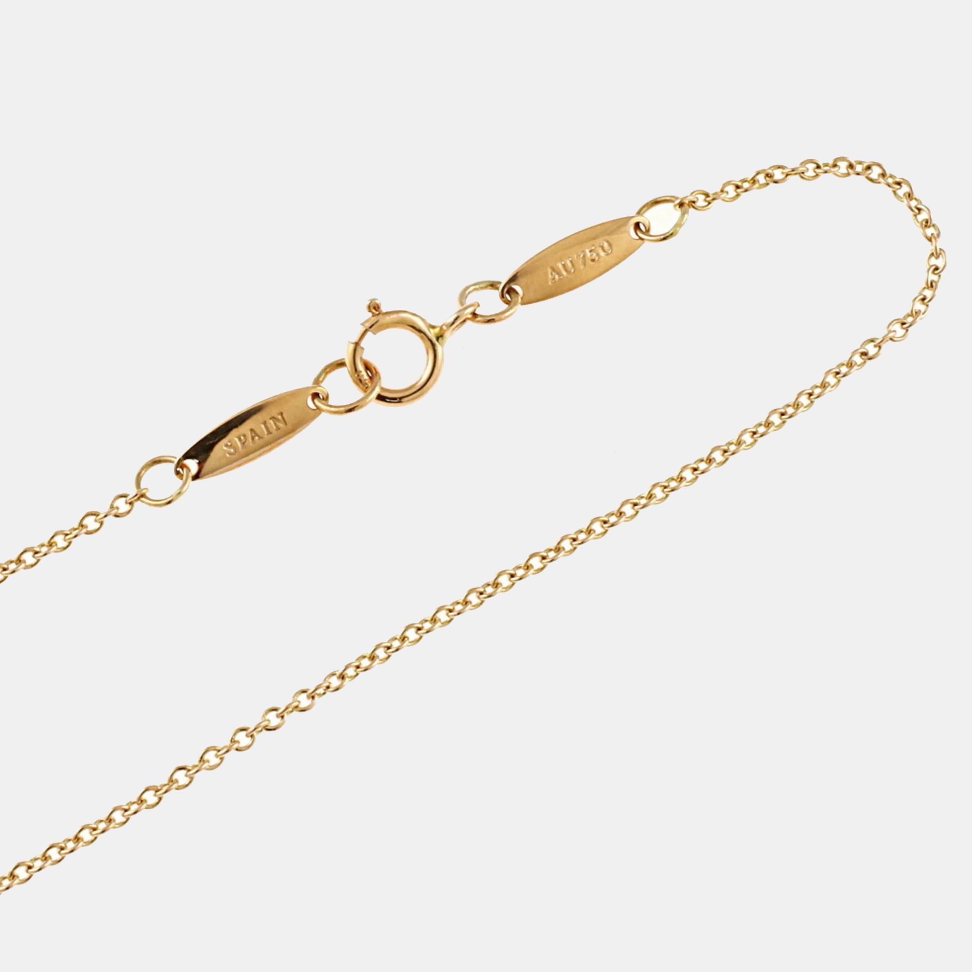 Tiffany & Co. 18K Rose Gold And Diamond Elsa Peretti Diamonds By The Yard Pendant Necklace