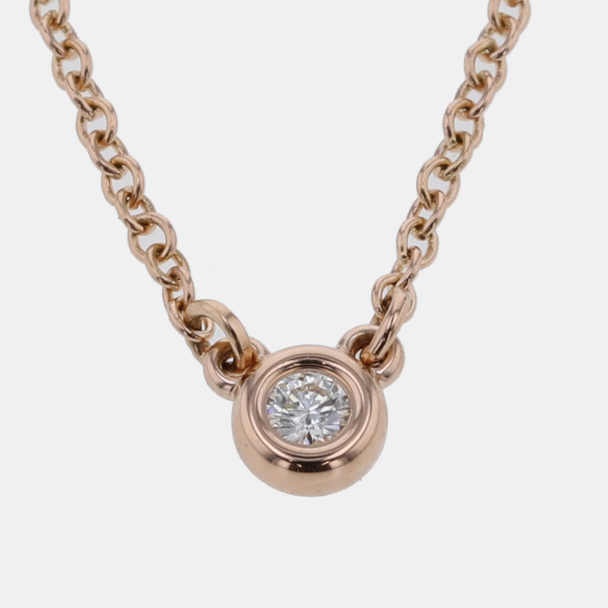 Tiffany & Co. 18K Yellow Gold And Diamond Diamonds By The Yard® Single Pendant Necklace