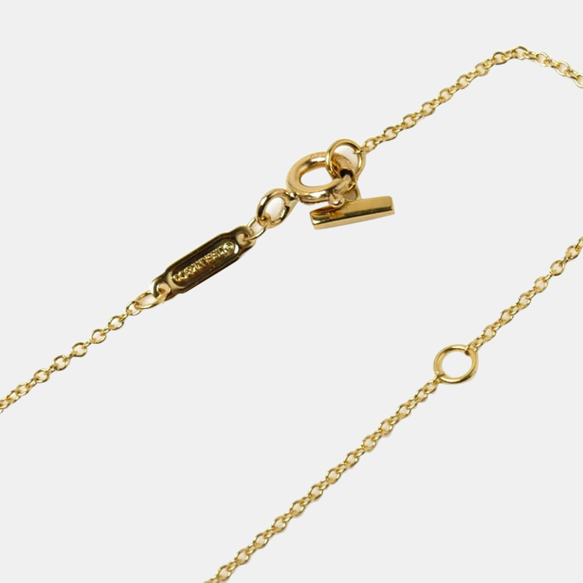 Tiffany & Co. 18K Yellow Gold T Smile Small Necklace