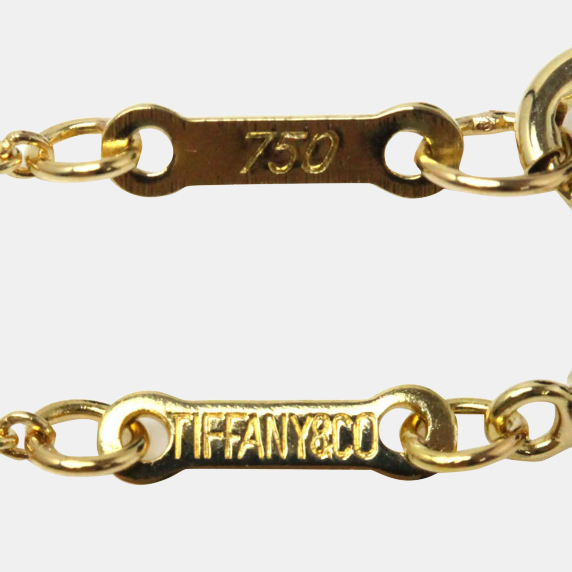 Tiffany & Co. 18K Yellow Gold Elsa Peretti Open Heart Pendant Necklace