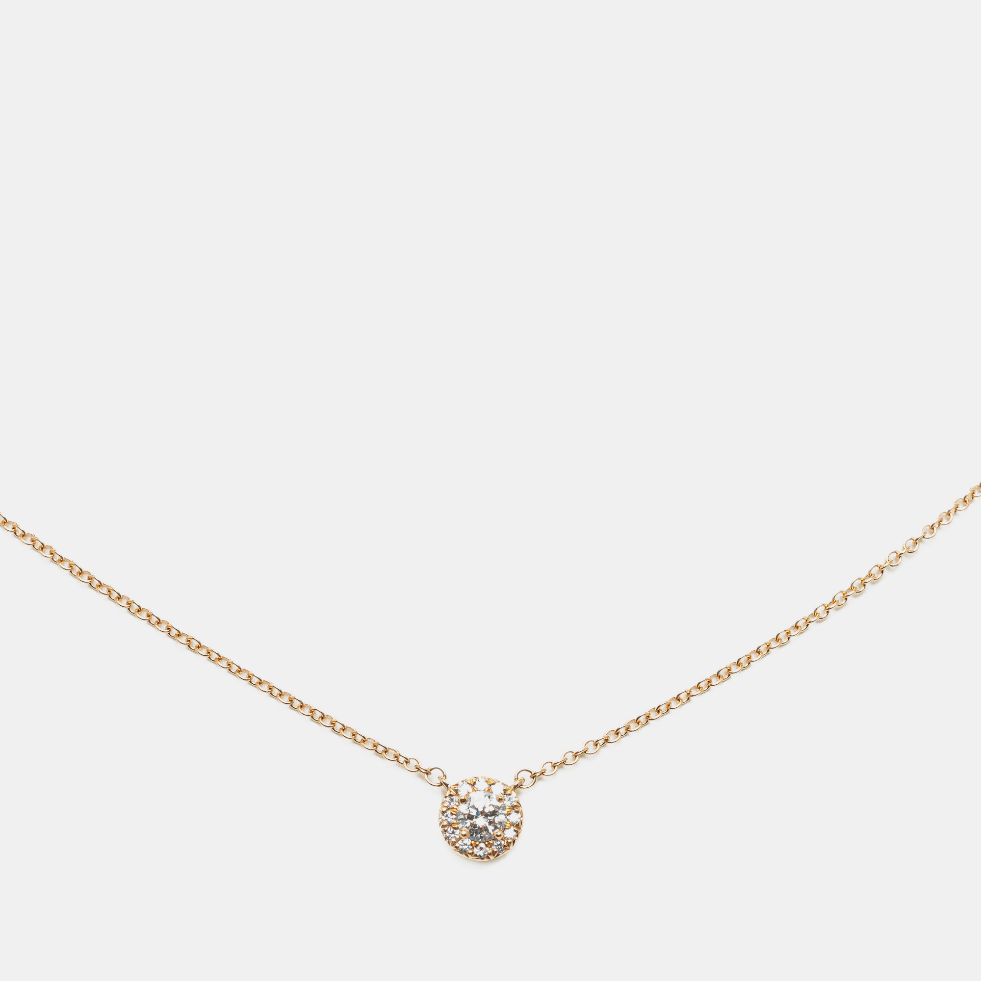 Tiffany & co. 18k yellow gold soleste necklace