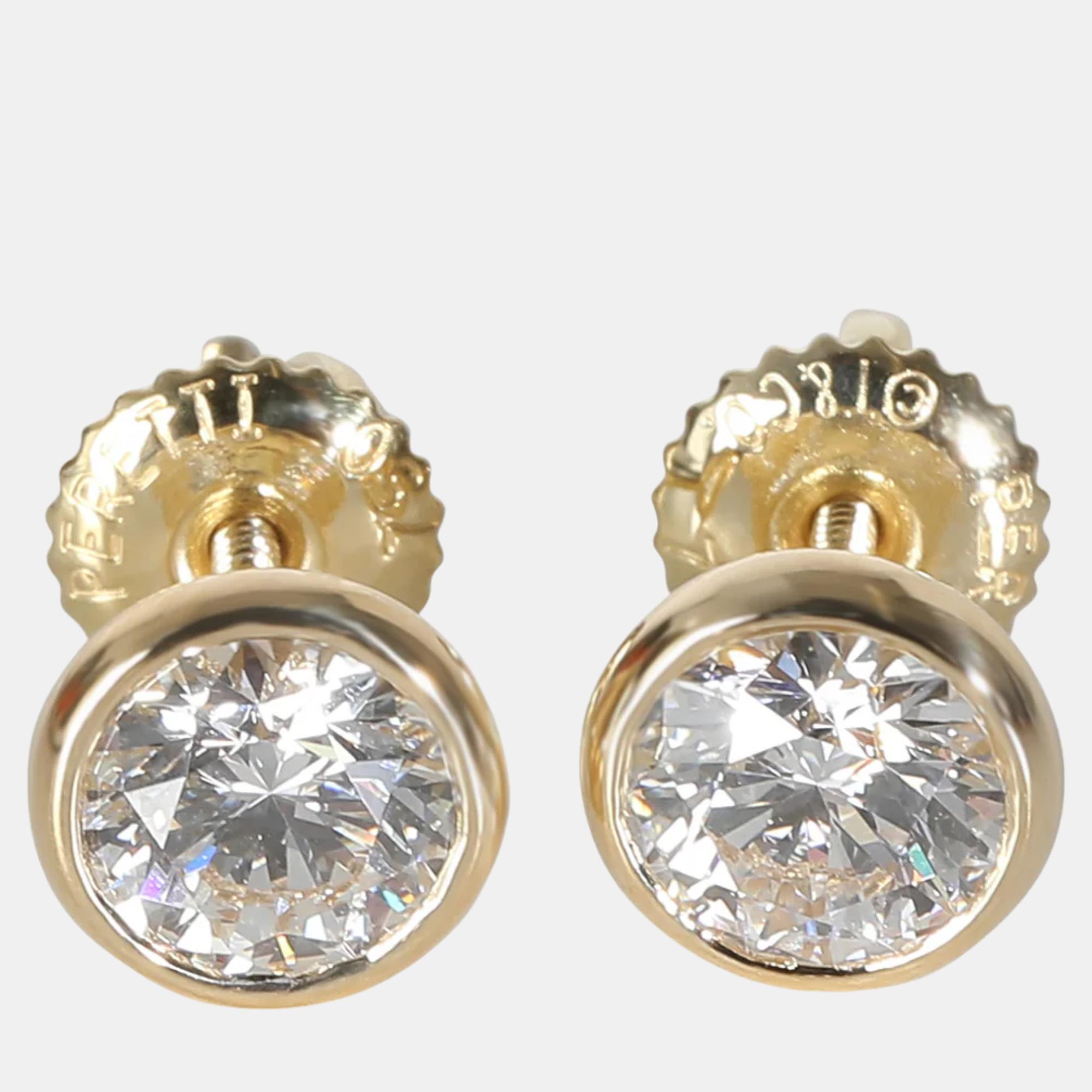Tiffany & co. 18k yellow gold elsa peretti earrings