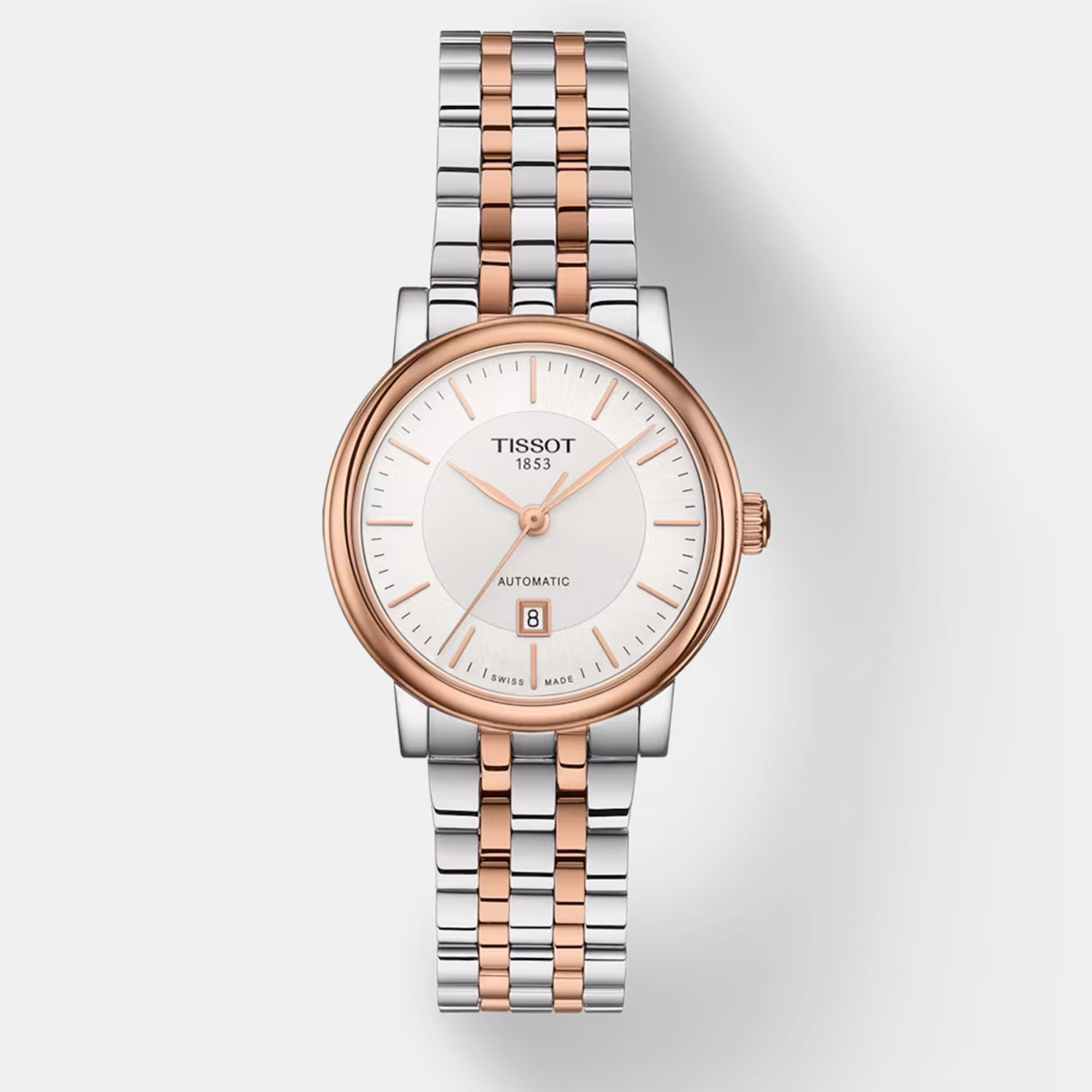 Tissot carson premium automatic lady t122.207.22.031.01 rosegold stainlesssteel watch