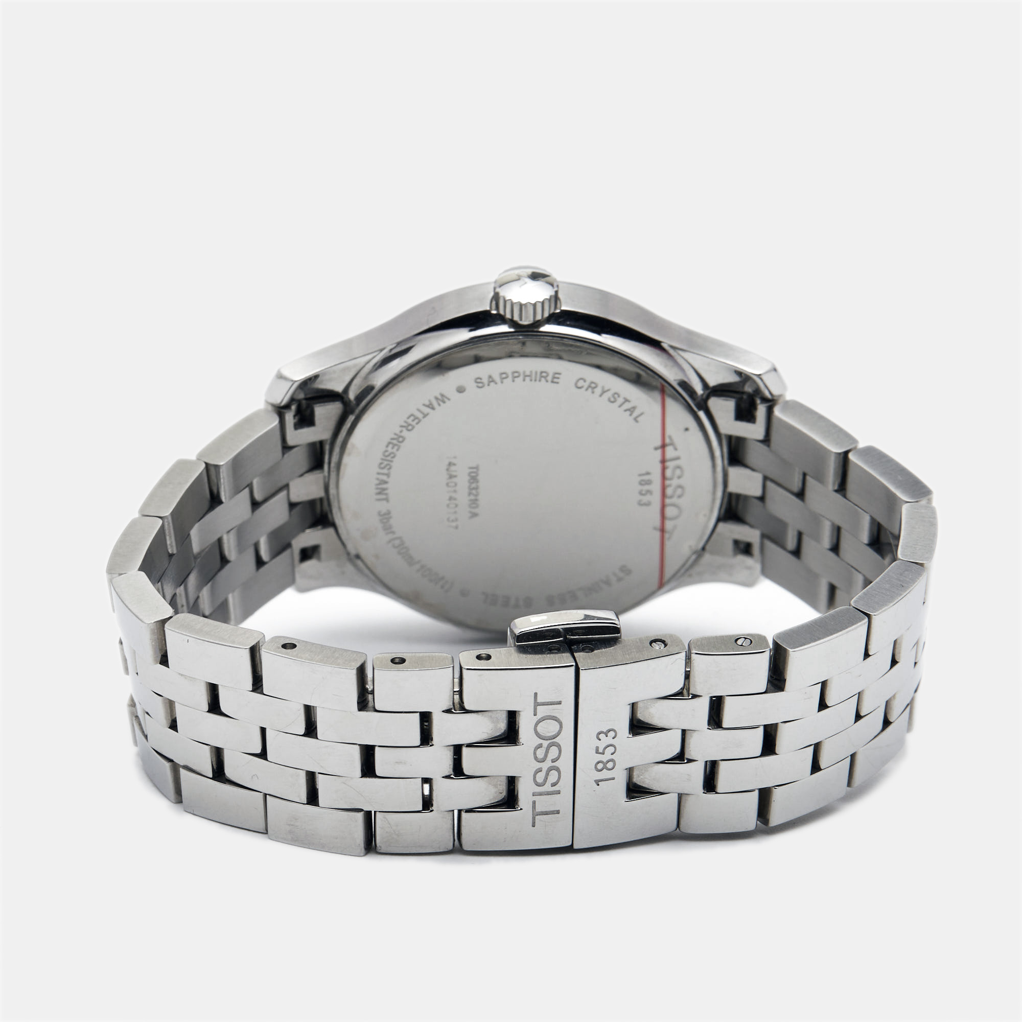Tissot Silver Stainless Steel Tradition T063.210.11.037.00 Women's Wristwatch 33 Mm