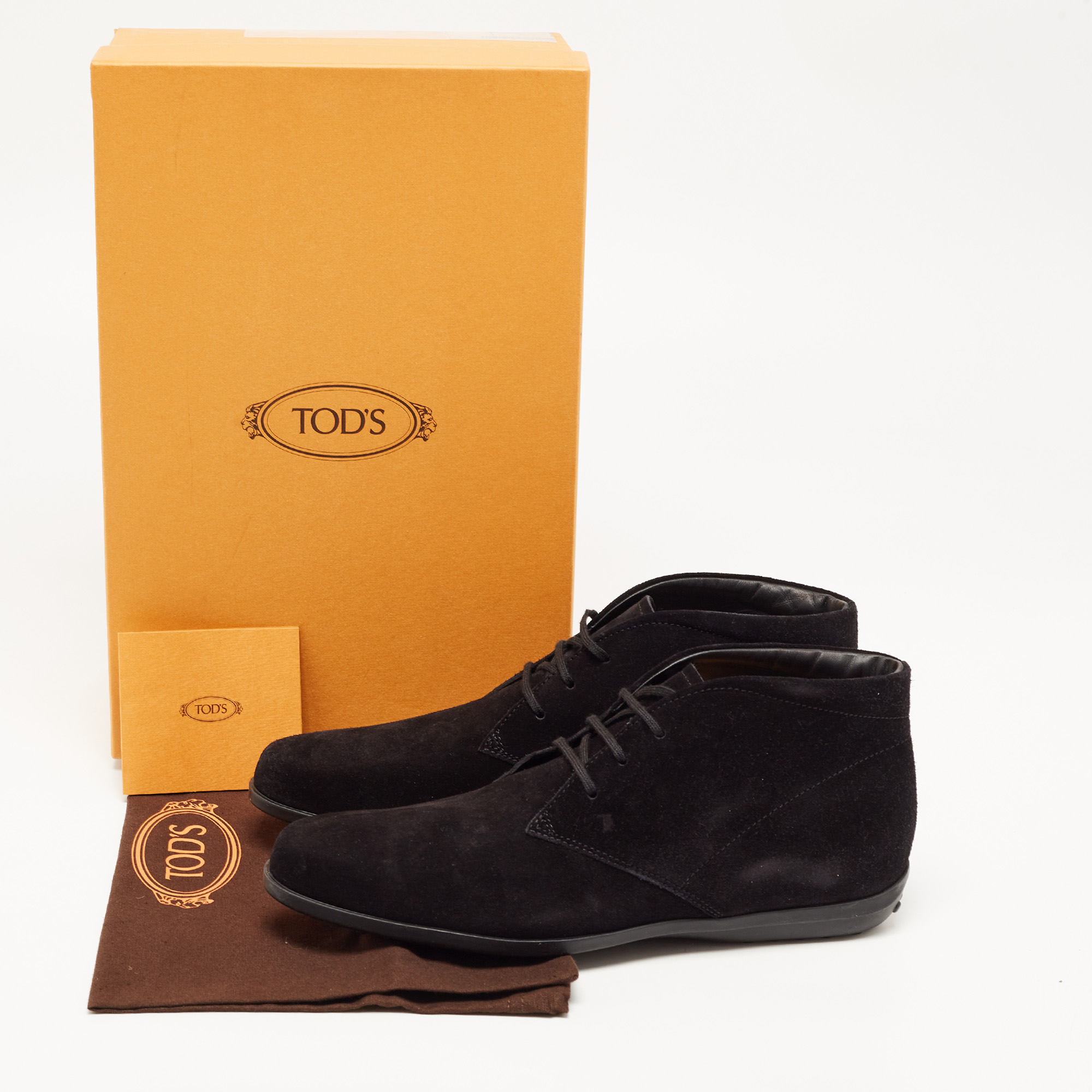 Tod's Black Suede Ankle Length Boots Size 39