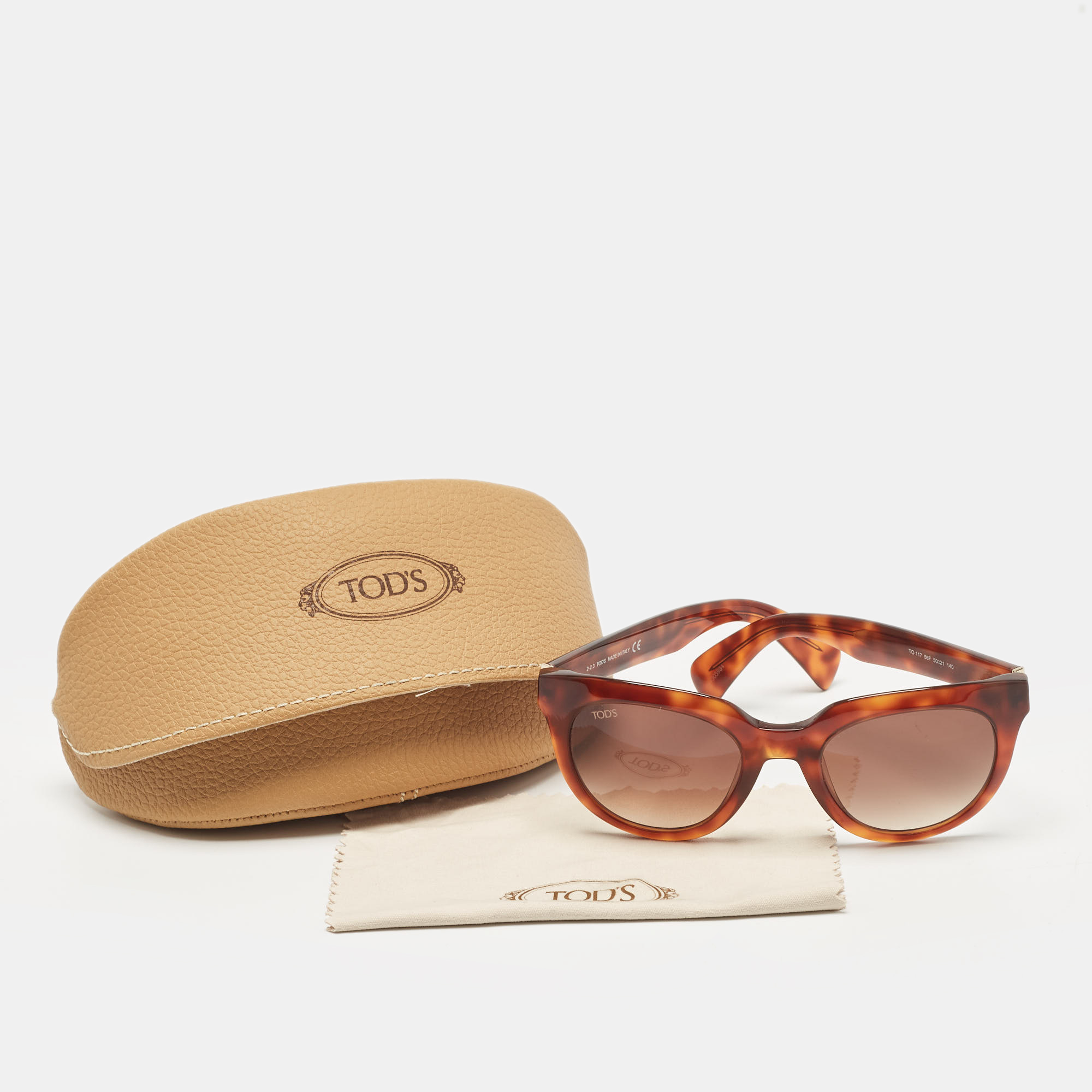 Tod's Tortoise Gradient TO 117 Wayfarer Sunglasses