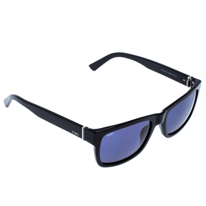 Image of Tod's Black/Blue Gradient TO  Square Sunglasses