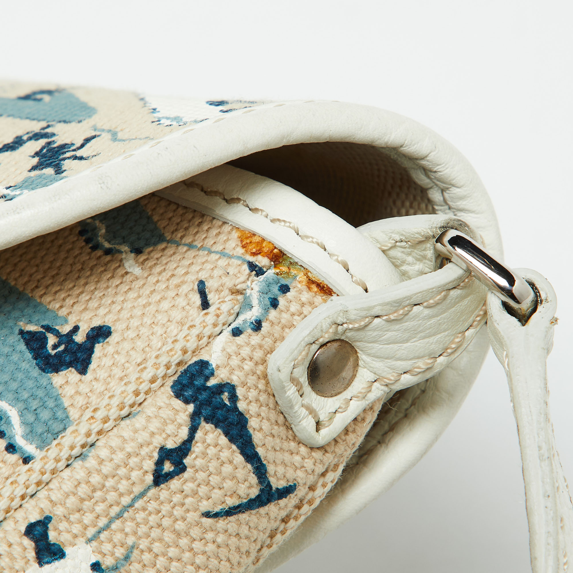 Tod's Multicolor Printed Canvas And Leather Crossbody Bag