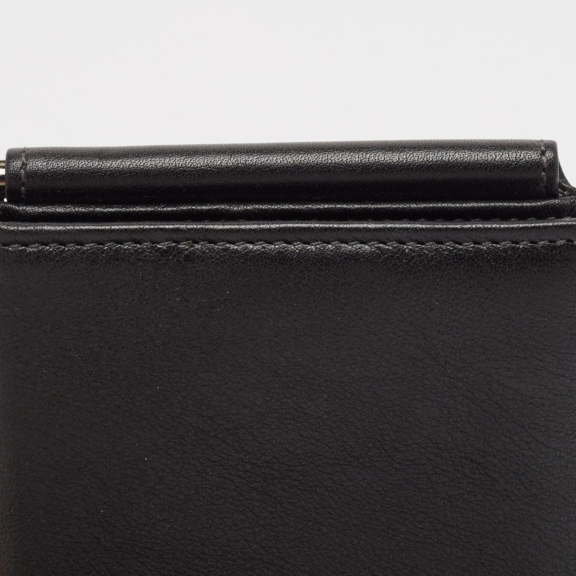 Tod's Black Leather Money Bifold Wallet