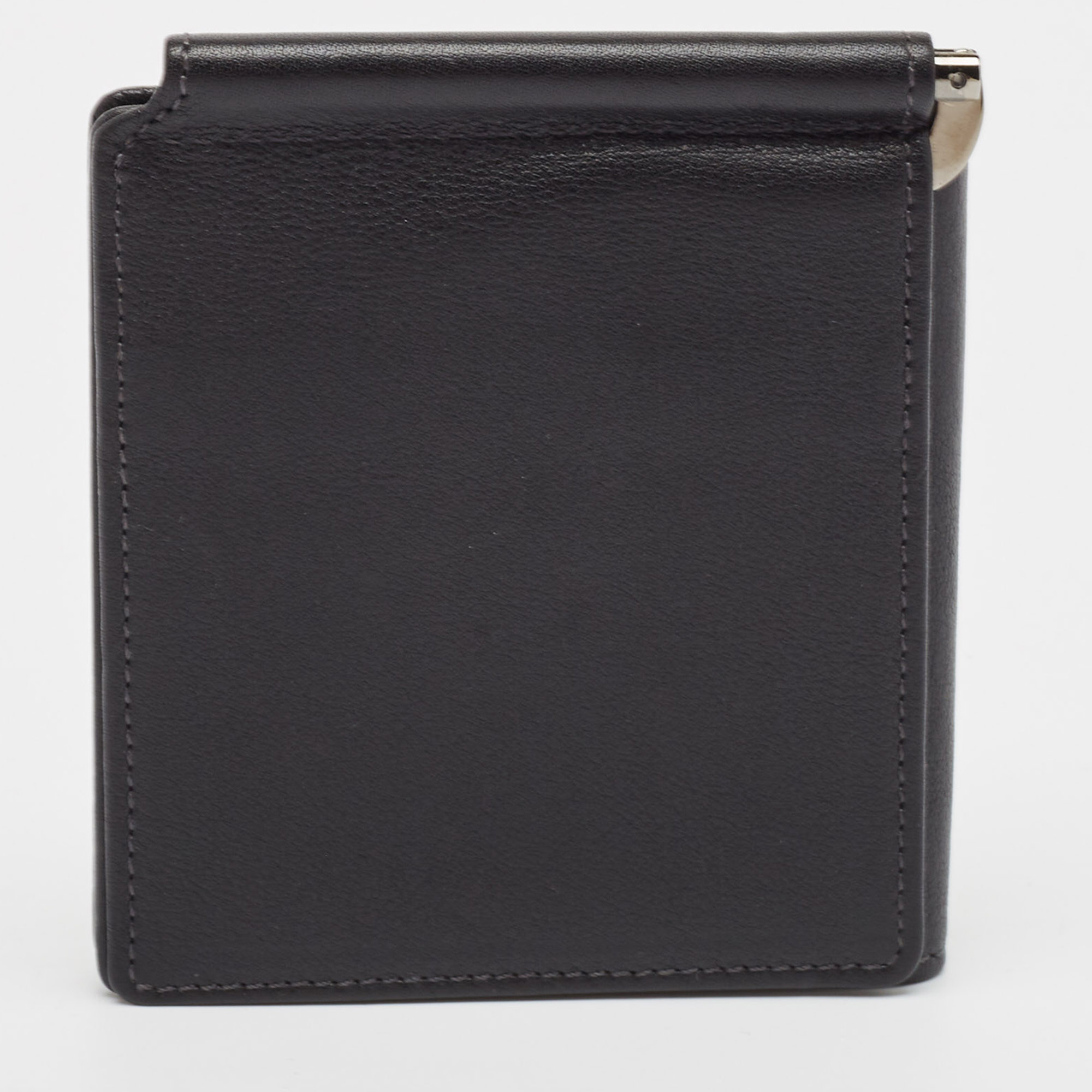 Tod's Black Leather Money Bifold Wallet