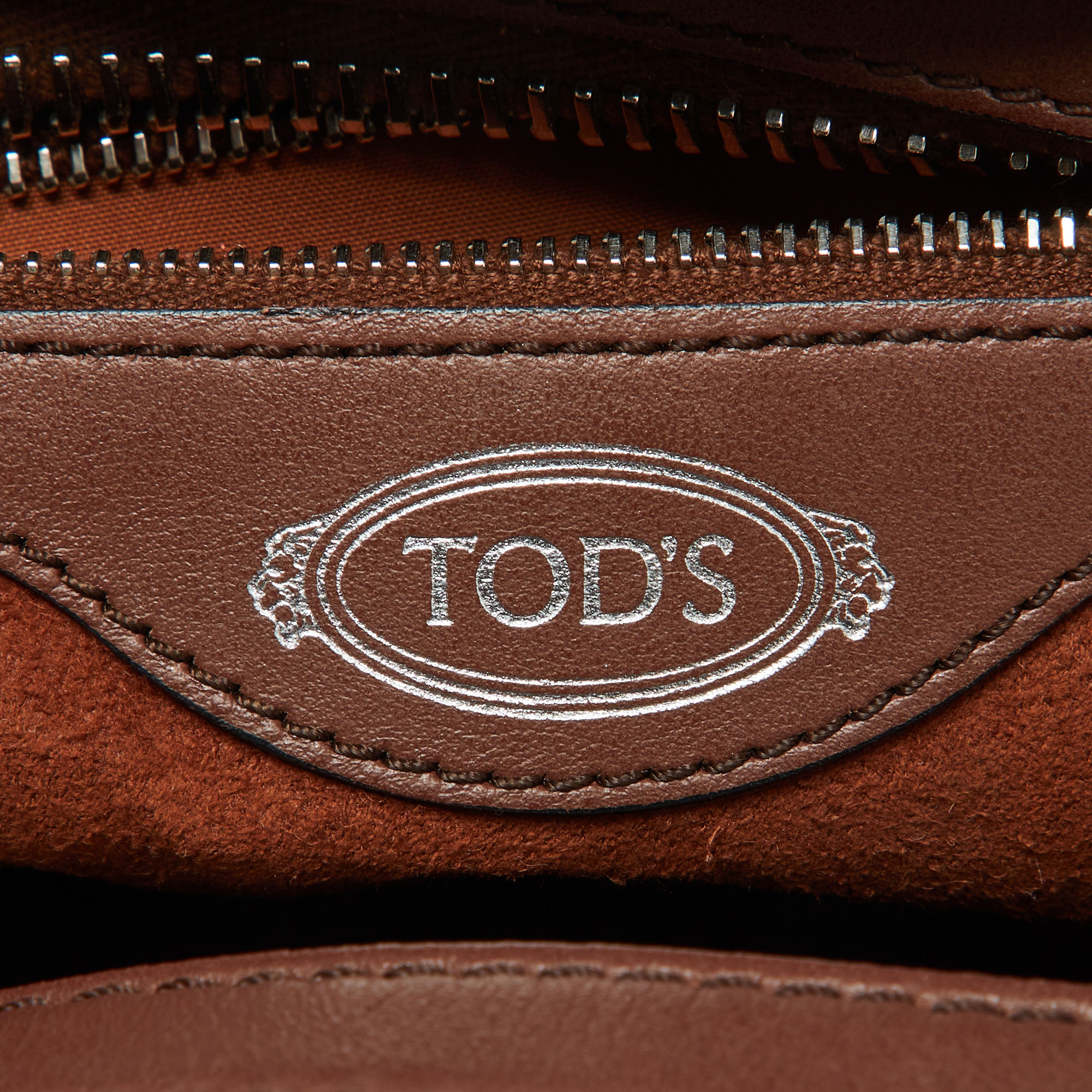 Tod's Multicolor Leather Gommino Studded Bowling Bag