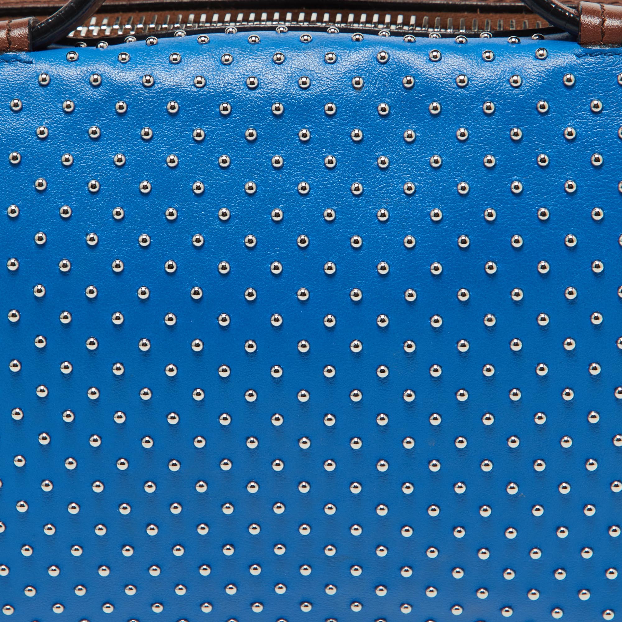 Tod's Multicolor Leather Gommino Studded Bowling Bag