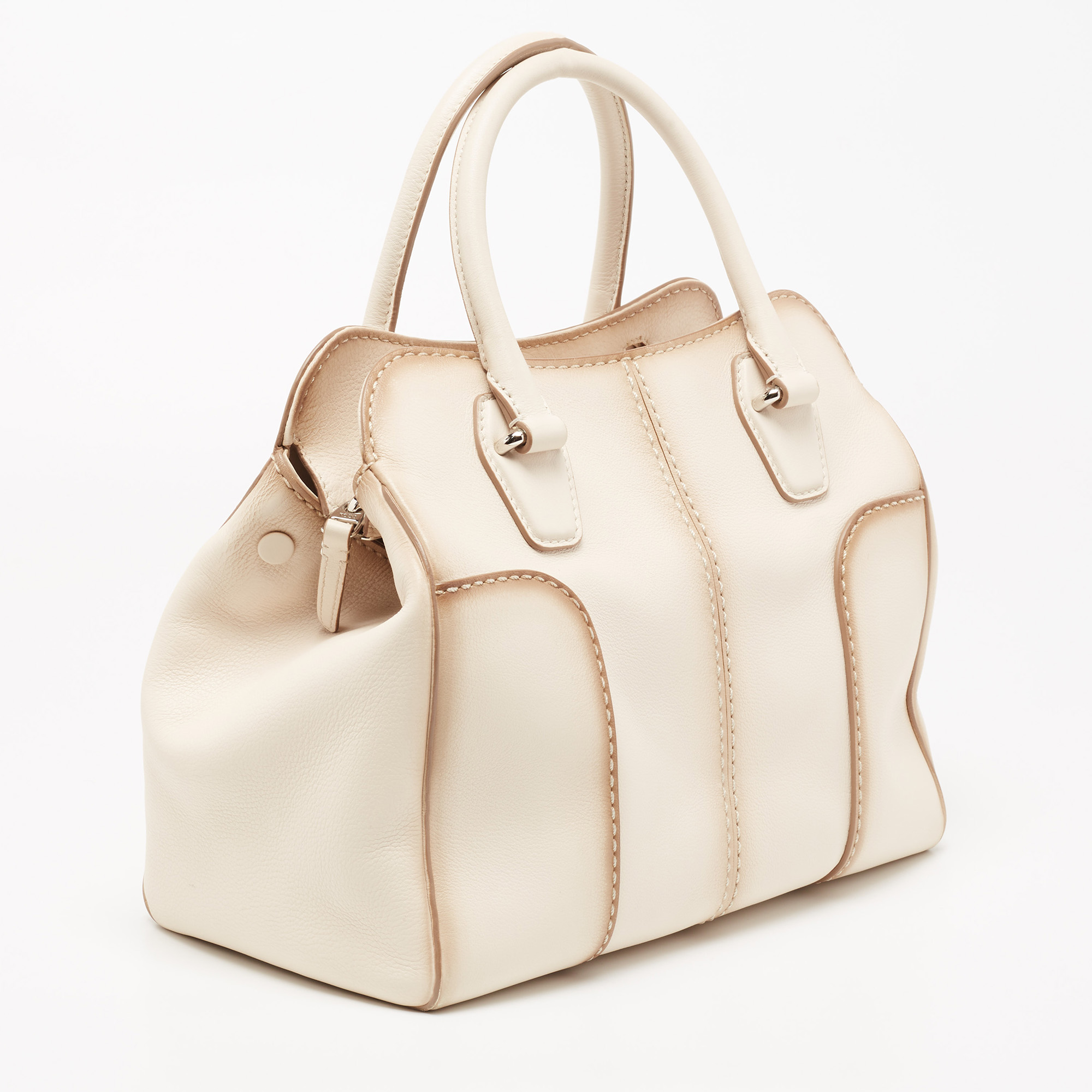 Tod's Powder Pink Leather Tote
