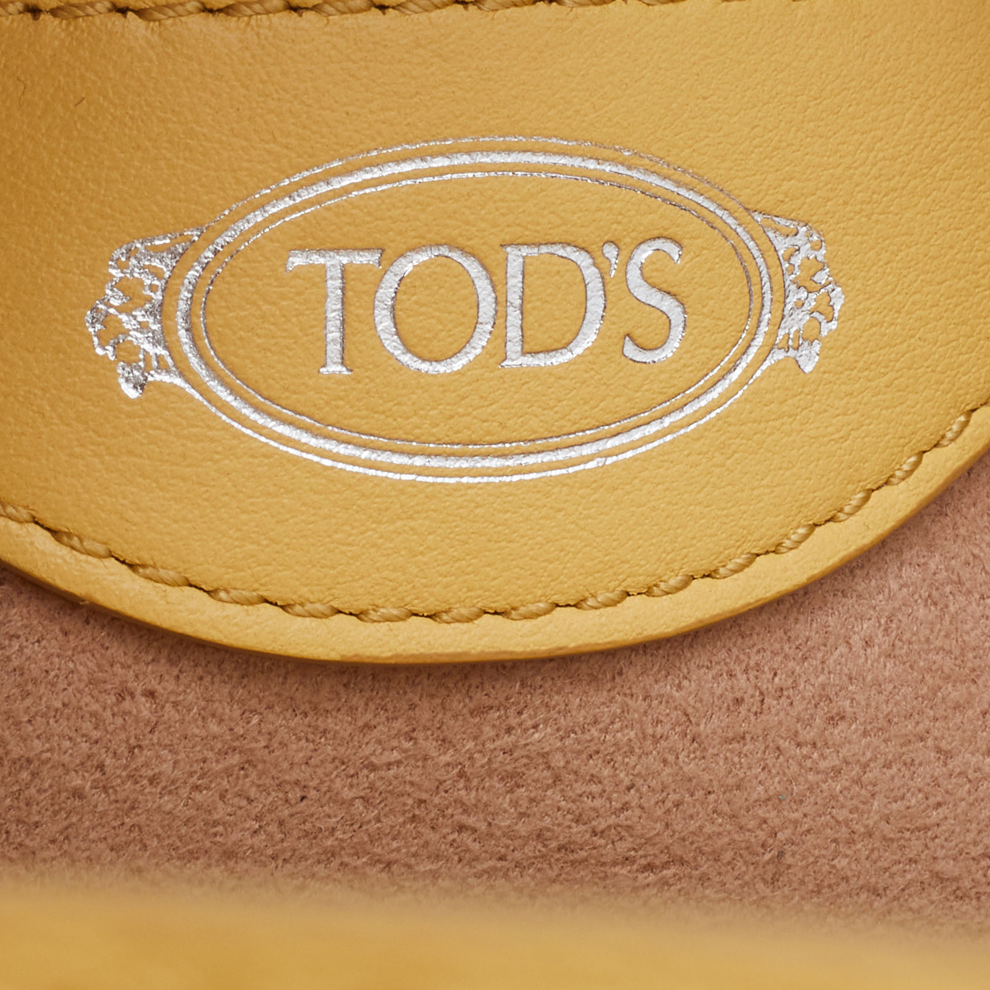 Tod's Yellow Leather Micro Sella Satchel