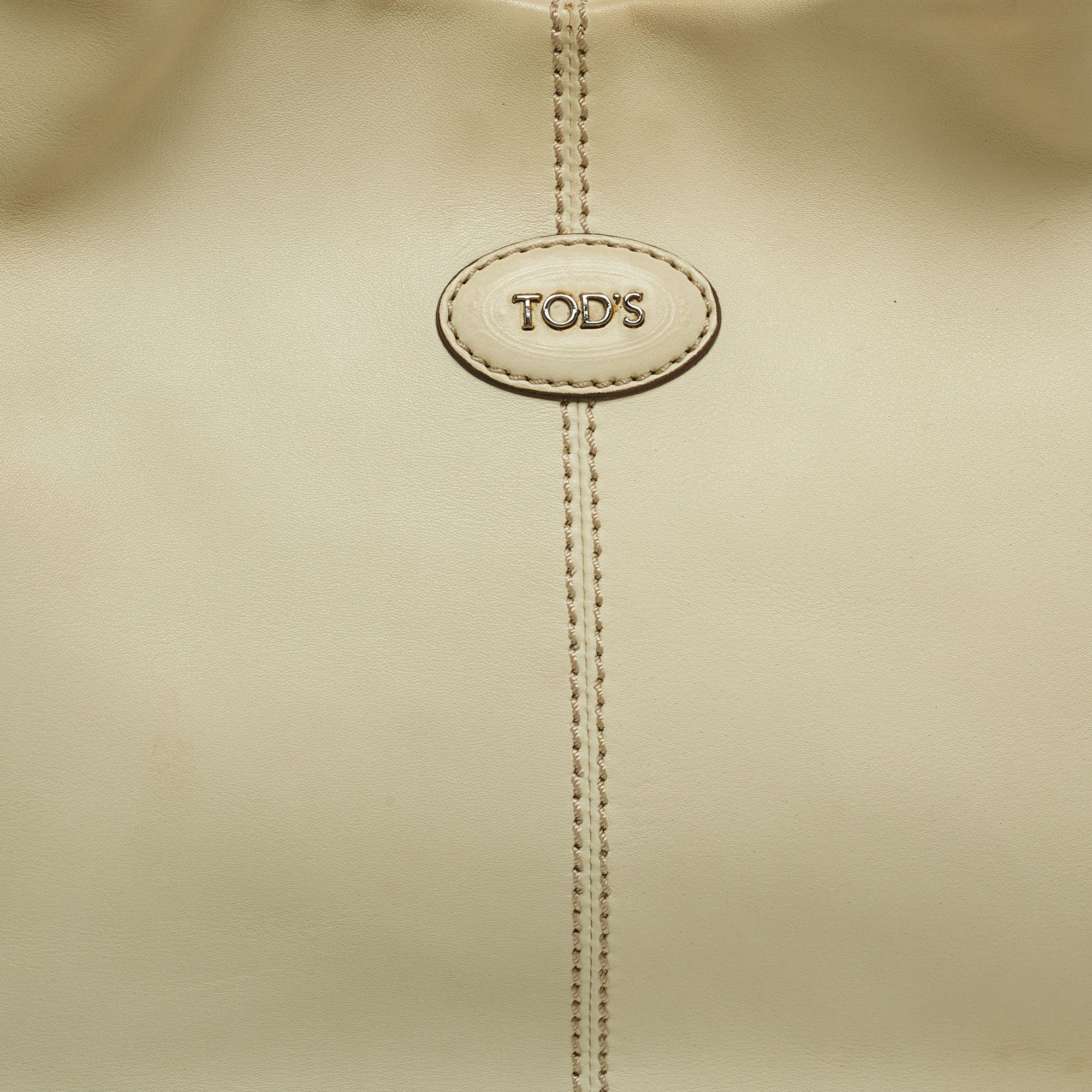 Tod's Cream Leather Tote