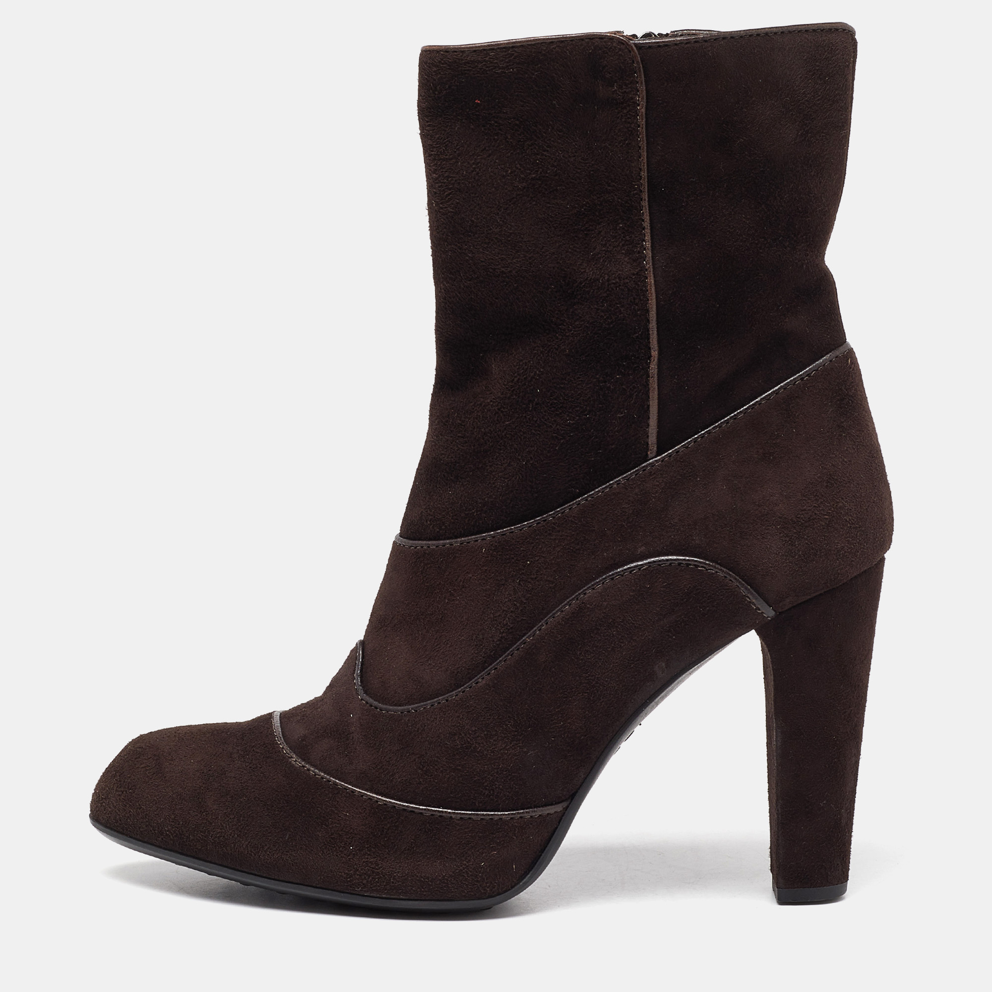 

Tod's Brown Suede Ankle Boots Size