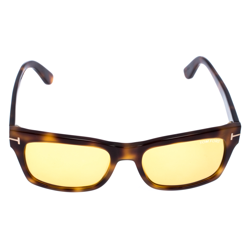 

Tom Ford Light Brown Tortoise Frederik Square Sunglasses