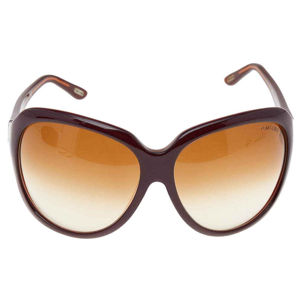 Tom Ford Purple/Brown Gradient TF65 Sabine Sunglasses