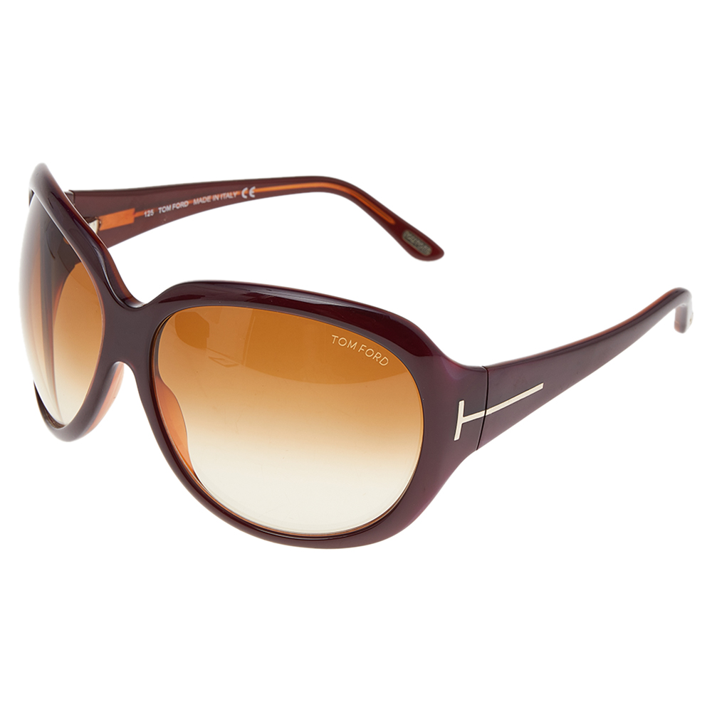Tom Ford Purple/Brown Gradient TF65 Sabine Sunglasses