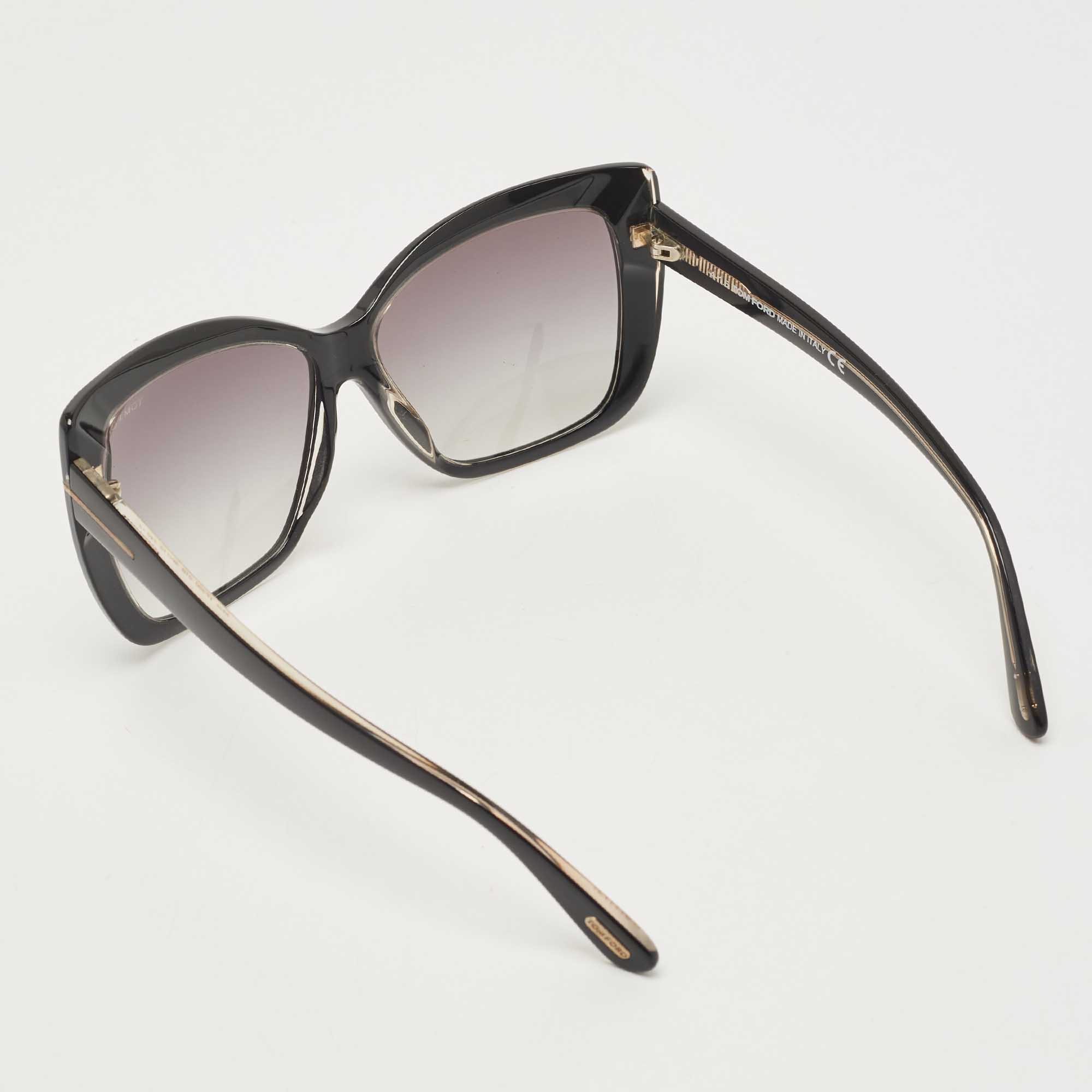 Tom Ford Black Irina Gradient Sunglasses