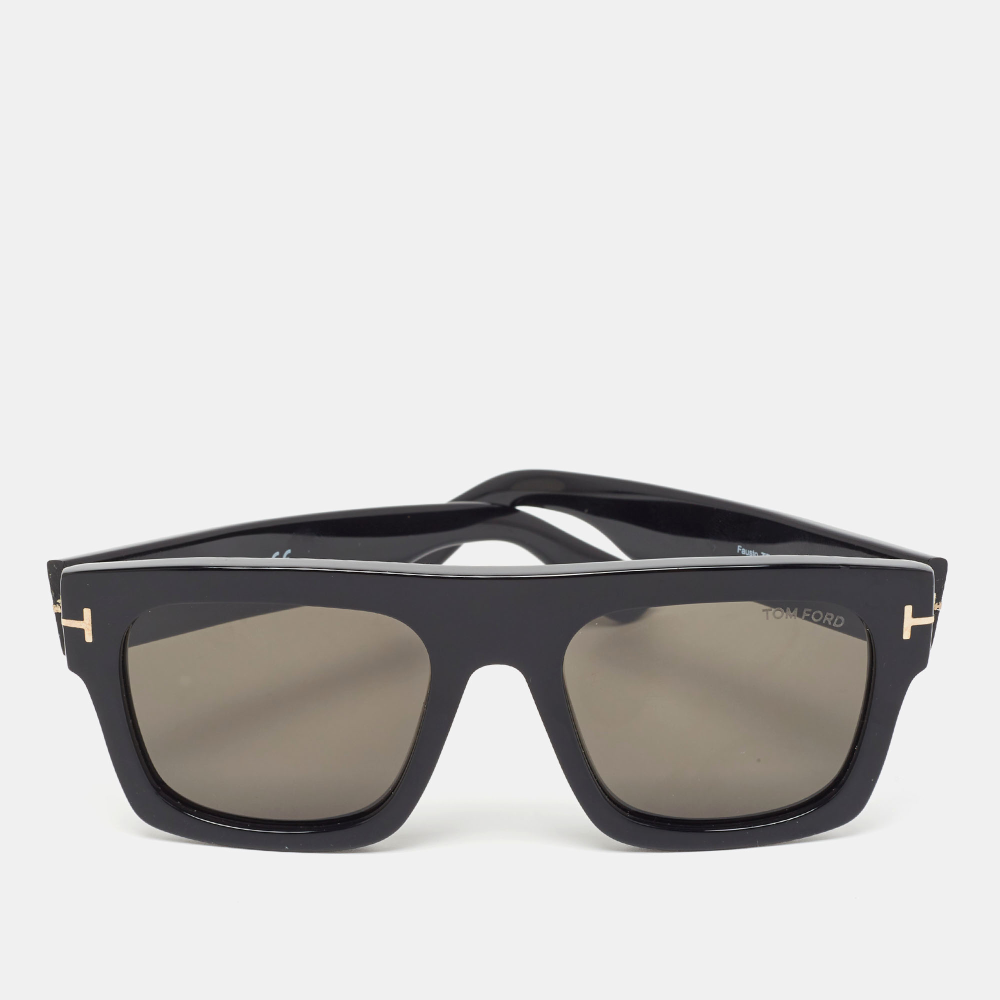 Tom Ford Black  Fausto Tf711 Rectangle  Sunglasses