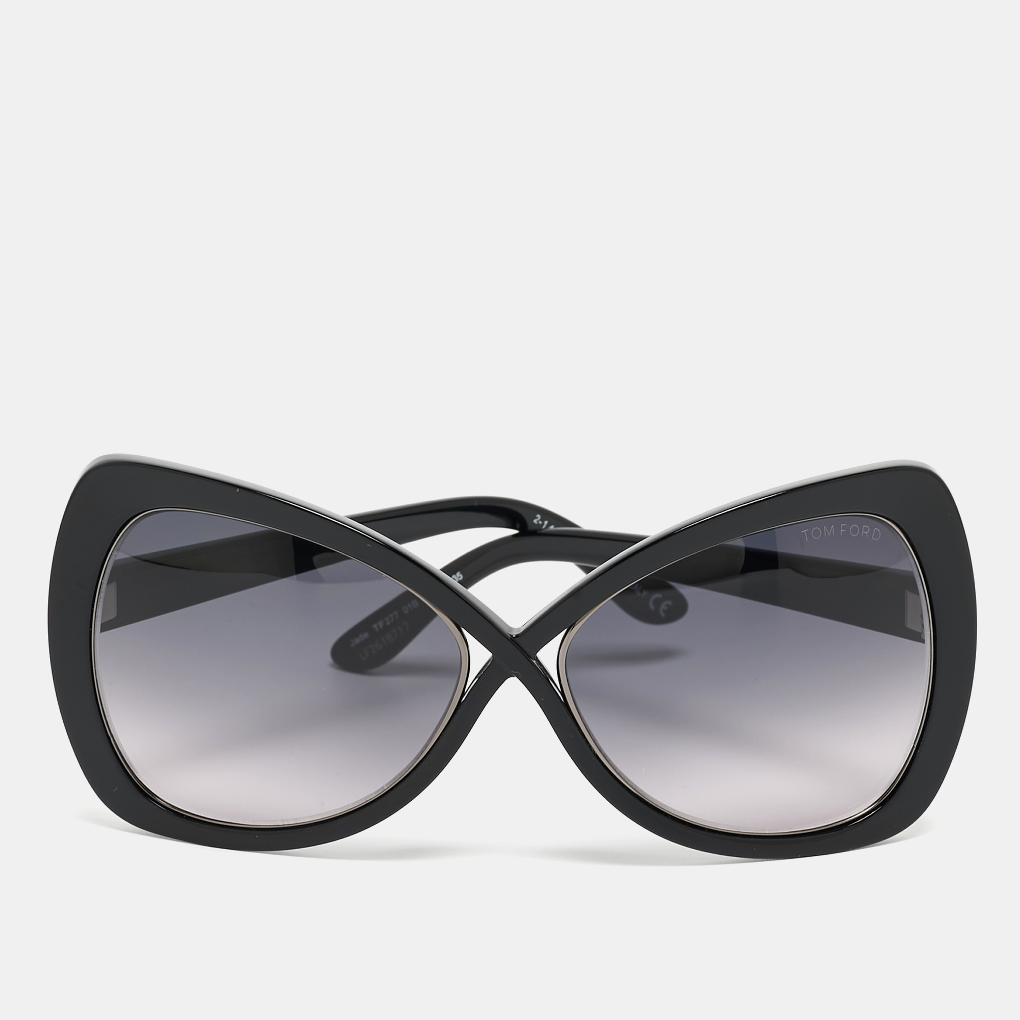 Tom Ford Black Gradient Jade TF277 Butterfly Sunglasses