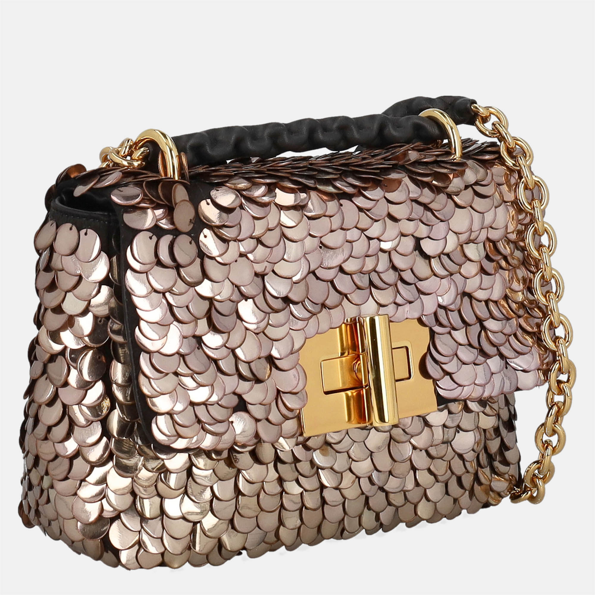 Tom Ford  Women's Synthetic Fibers Cross Body Bag - Bronze - One Size