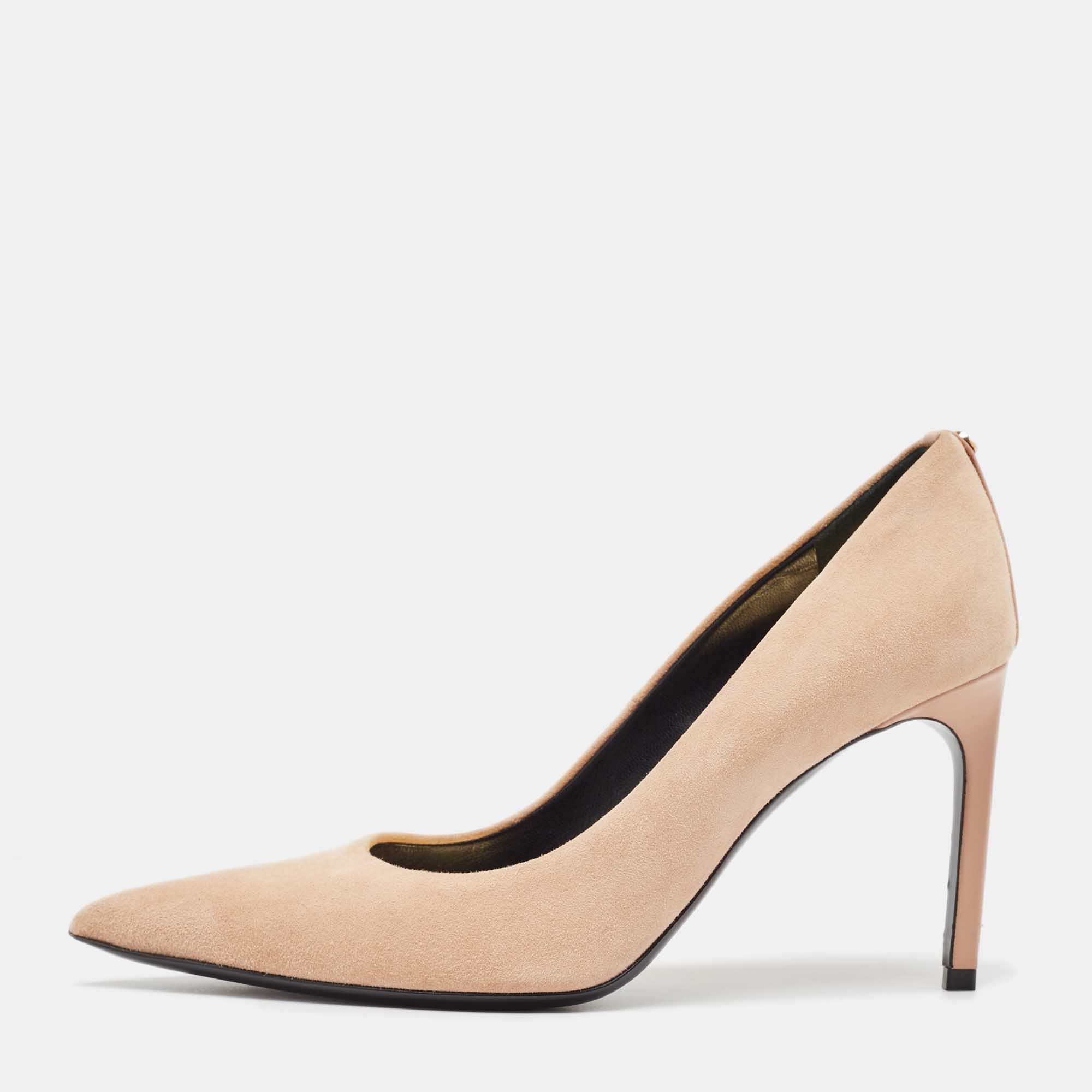 Tom ford beige suede pointed toe pumps size 37