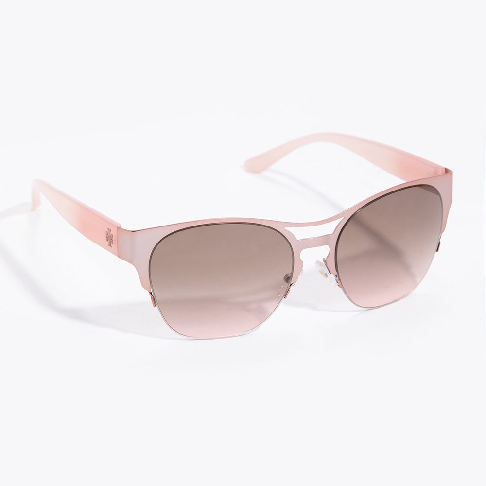 Tory Burch Pink Modern Square Sunglasses