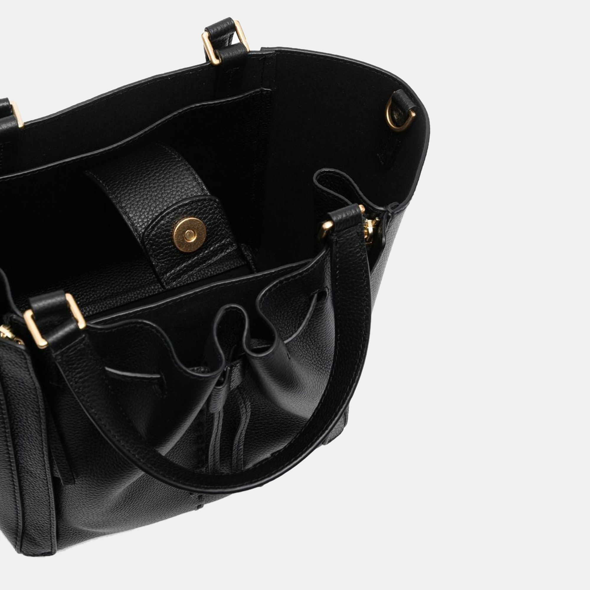 Tory Burch Black - Leather - Bucket Crossbody Bag