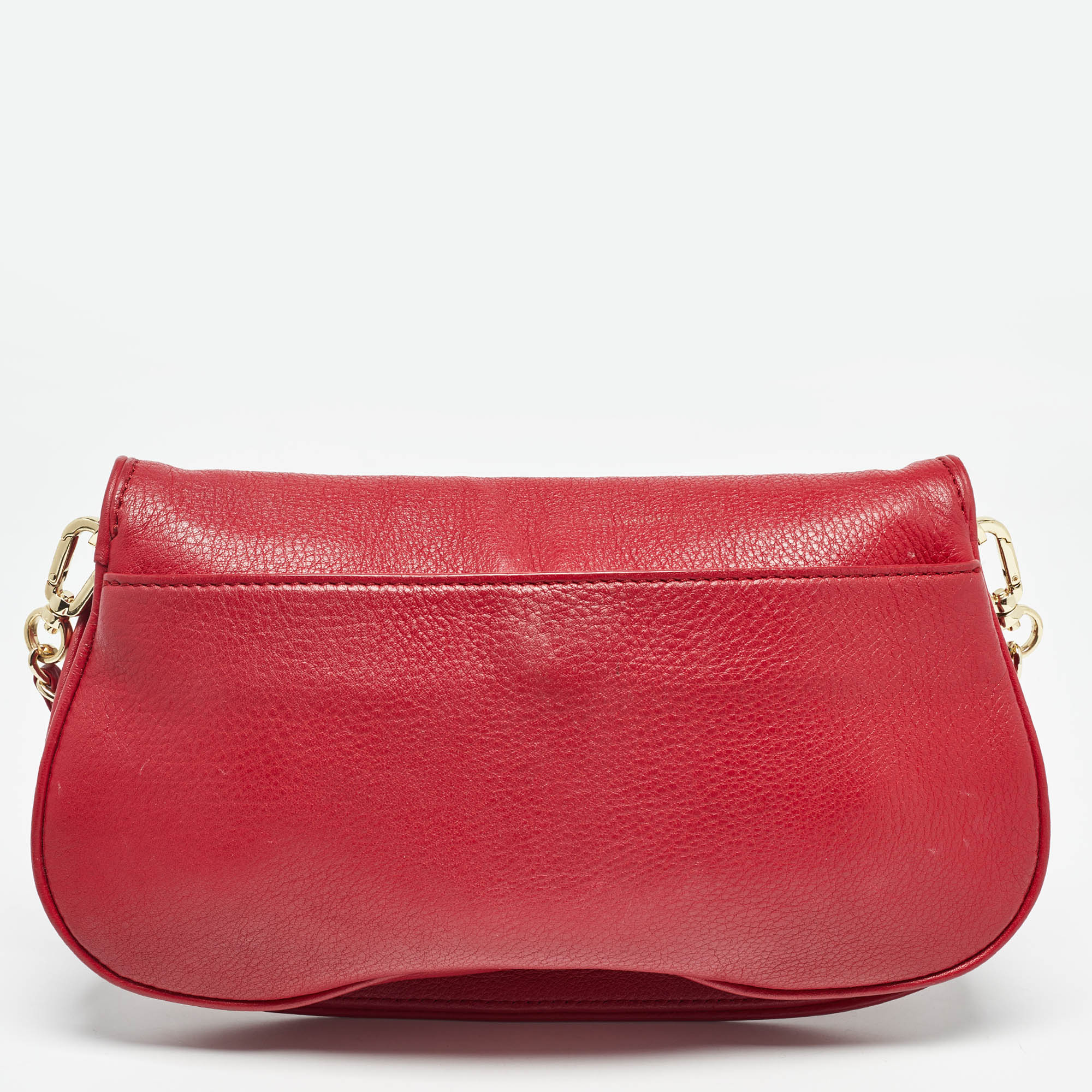 Tory Burch Red Leather Britten Crossbody Bag