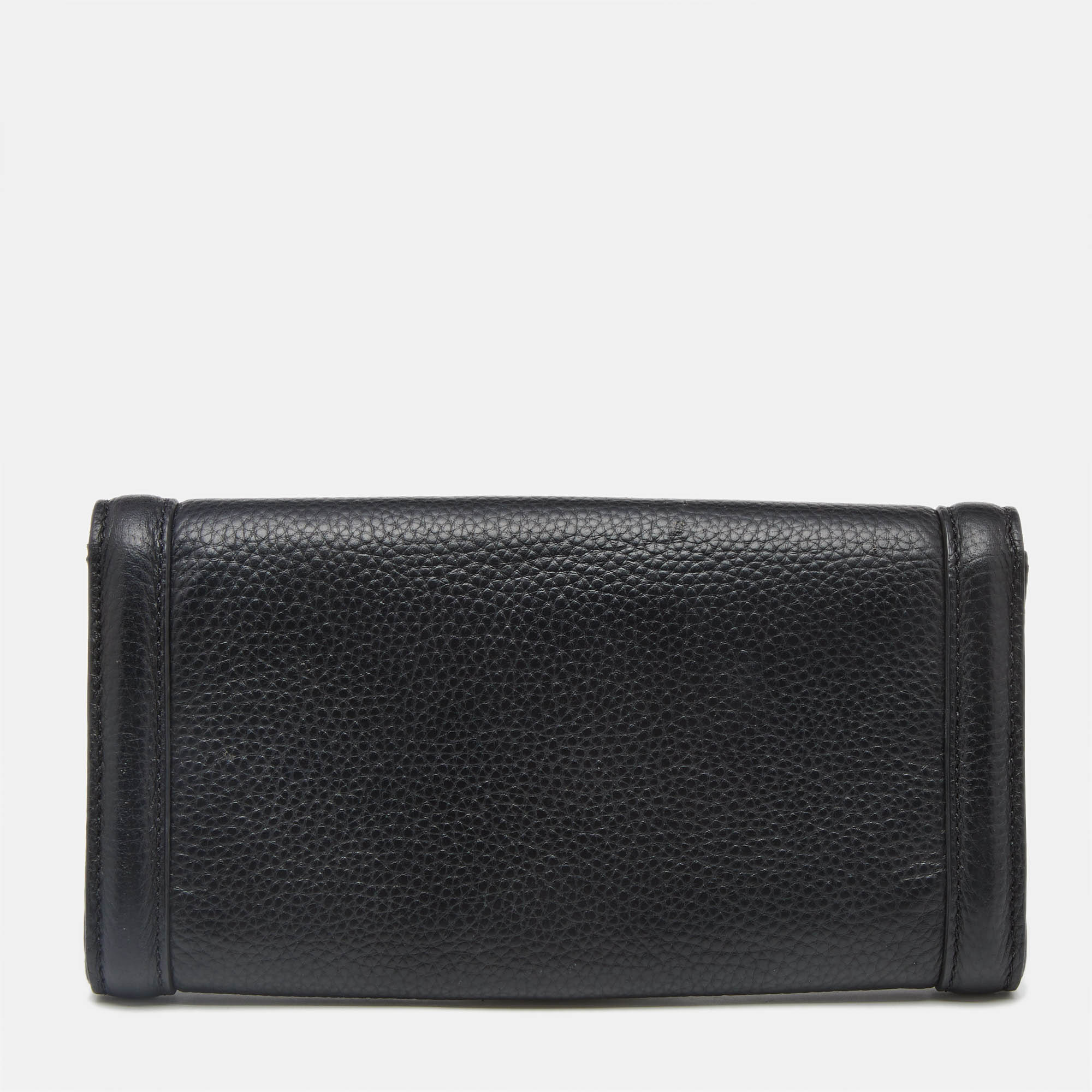 Tory Burch Black Leather Amanda Flap Continental Wallet