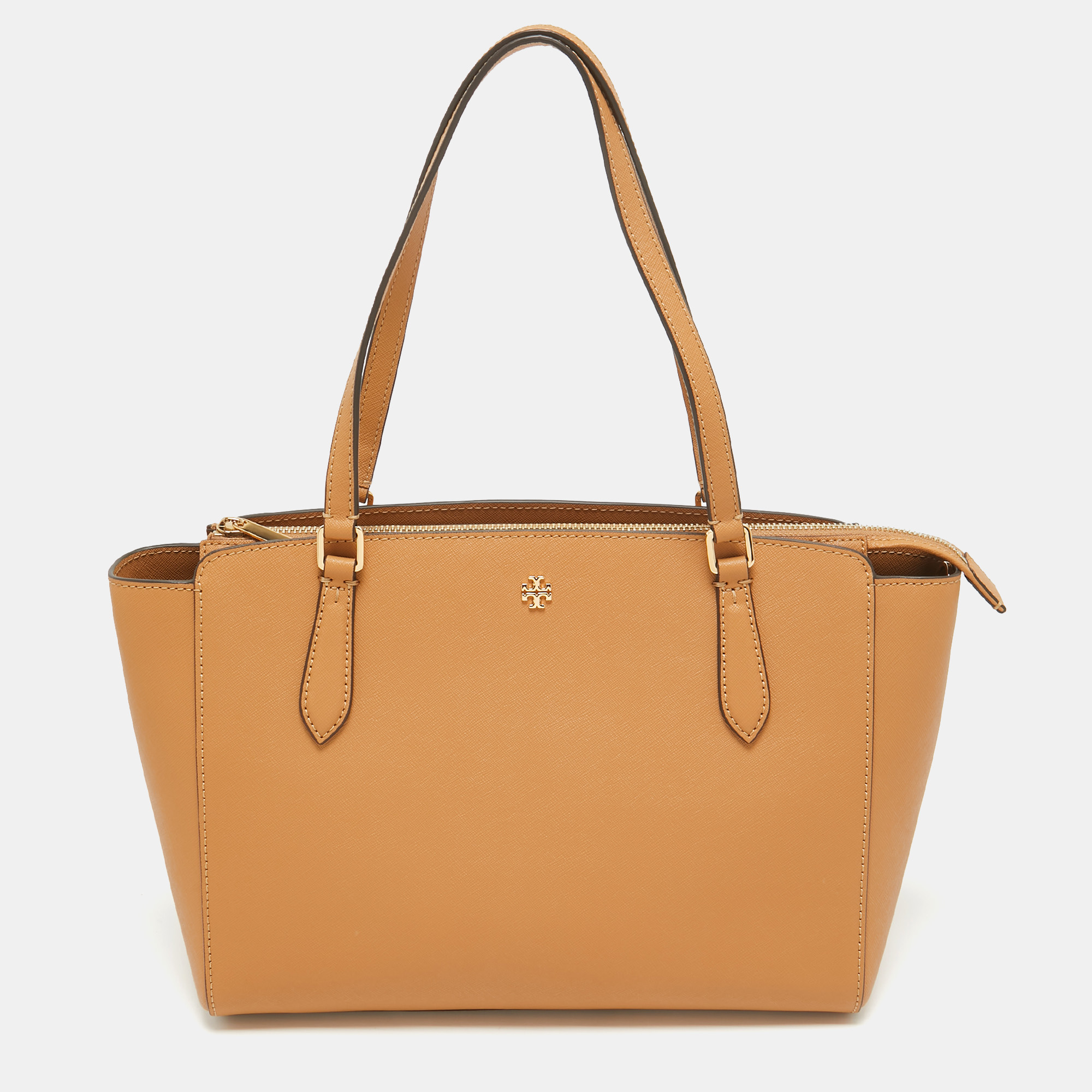 Tory Burch Tan Leather Emerson Tote