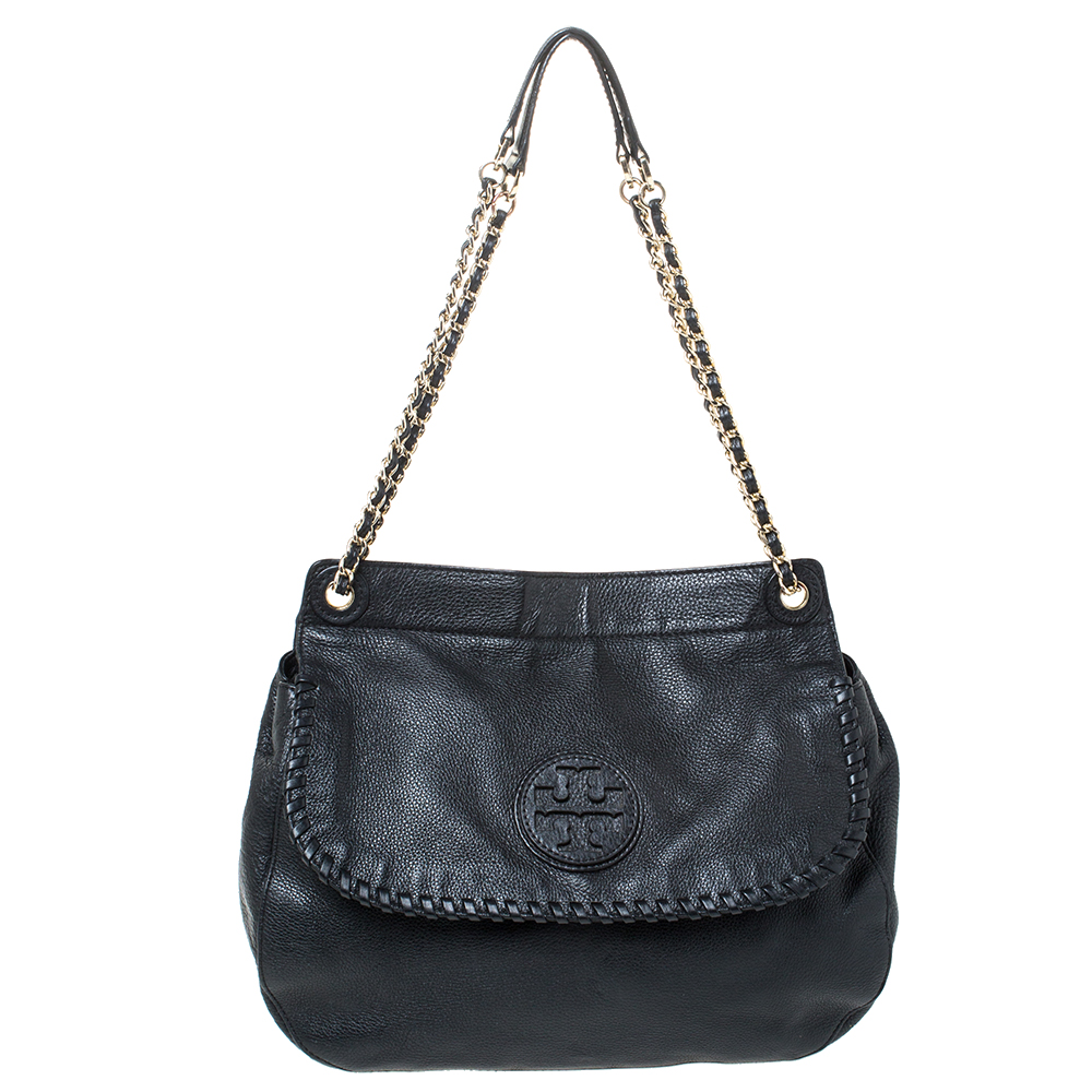 tory burch chelsea flap convertible leather shoulder bag