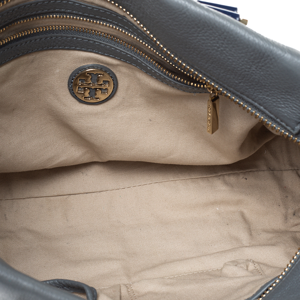 Tory Burch Multicolor Suede And Leather Tote
